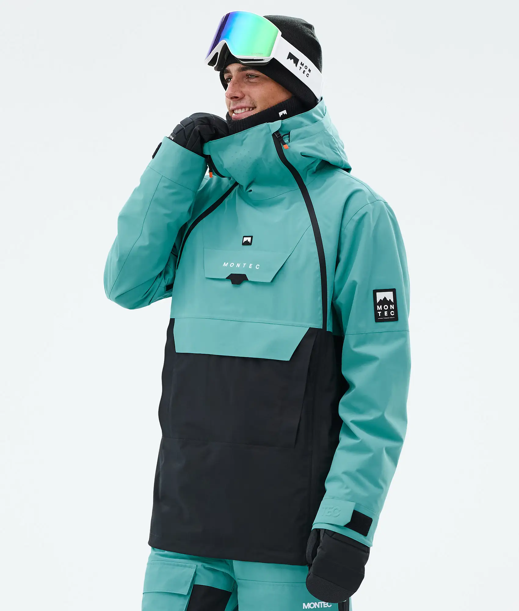 Doom Snowboard Jacket Men Turquoise/Black