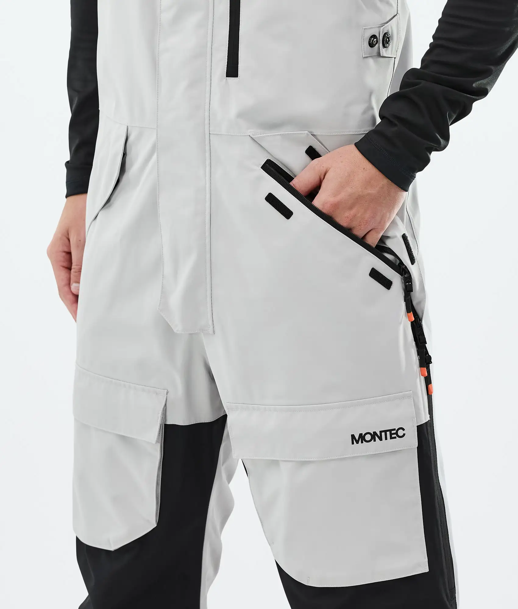 Fawk Snowboard Pants Men Light Grey/Black