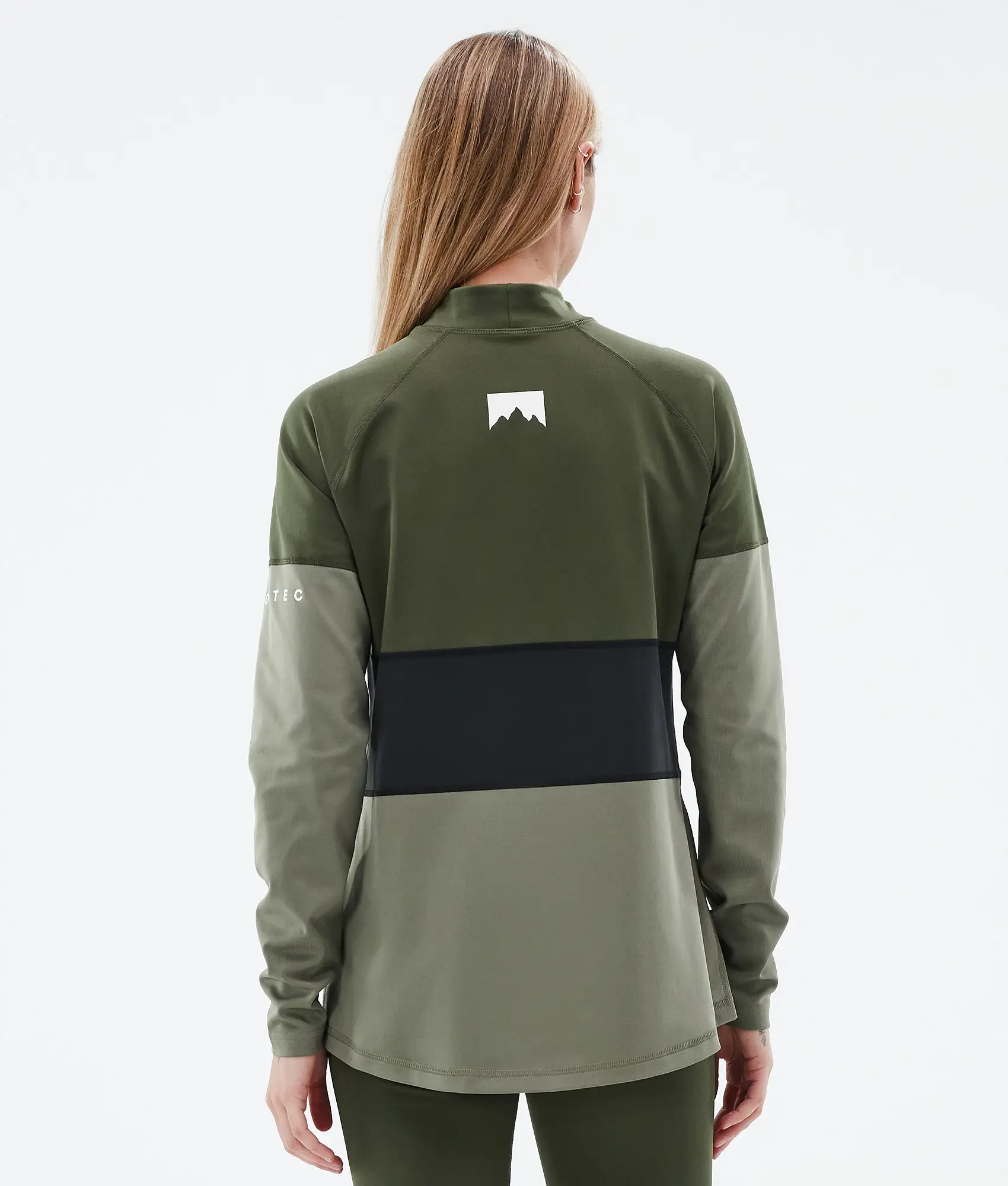 Alpha W Base Layer Top Women Olive Green/Black/Greenish