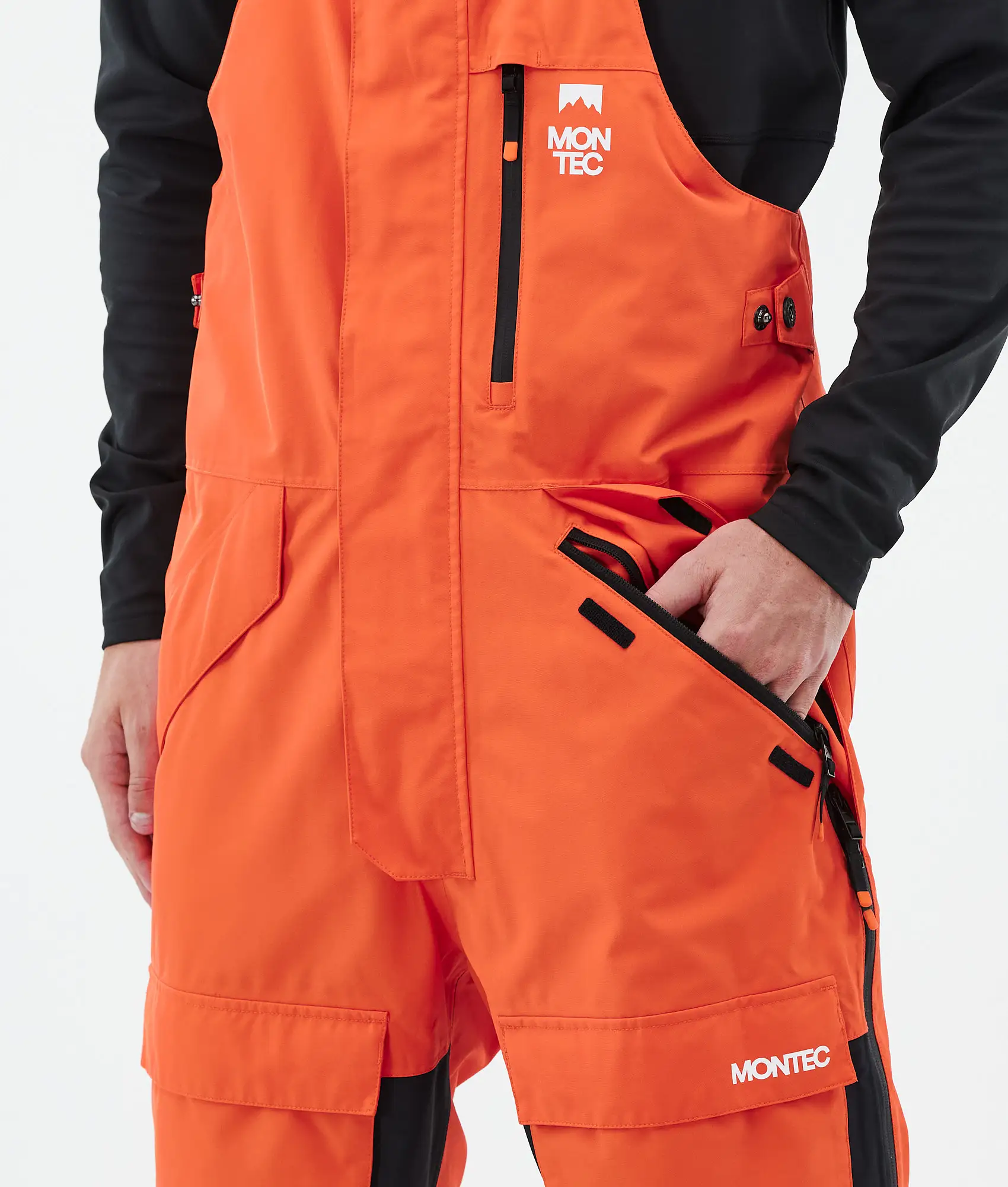 Fawk Ski Pants Men Orange/Black