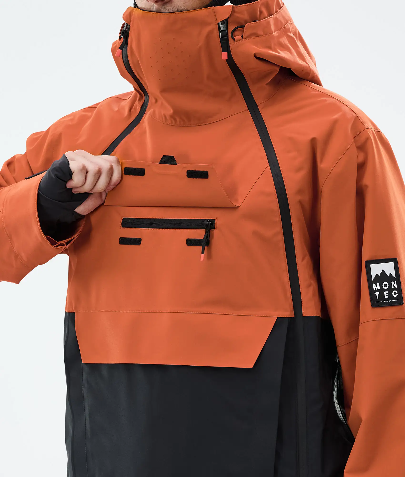 Doom Ski Jacket Men Burned Orange/Black