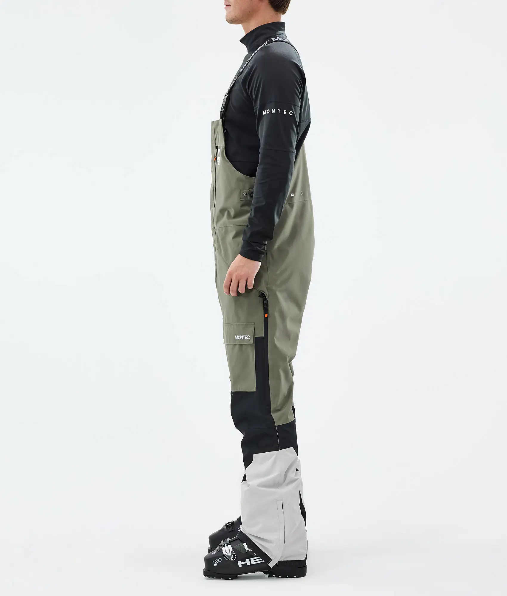 Fawk Ski Pants Men Greenish/Black/Light Grey