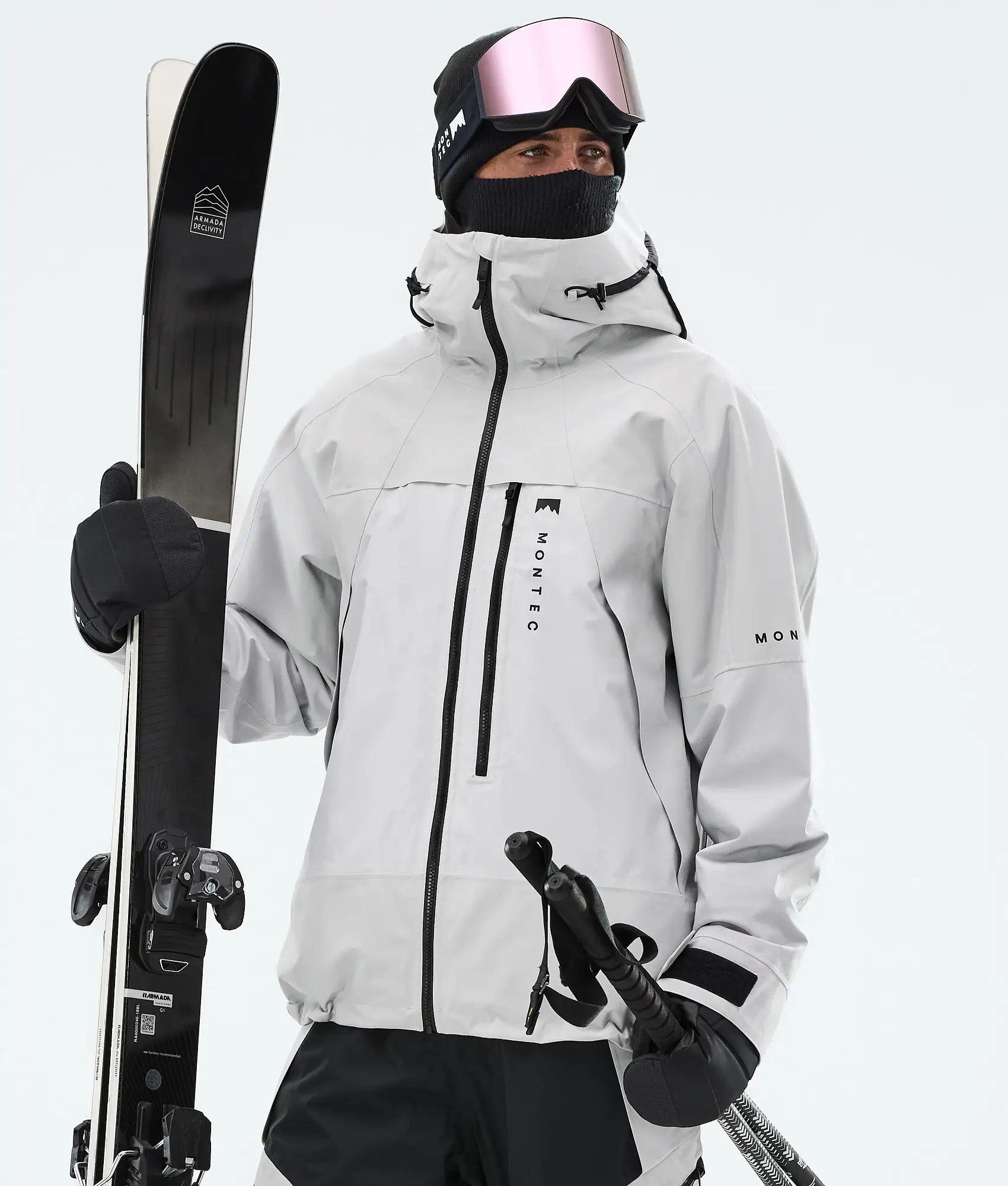 Oracle Ski Jacket Men Light Grey