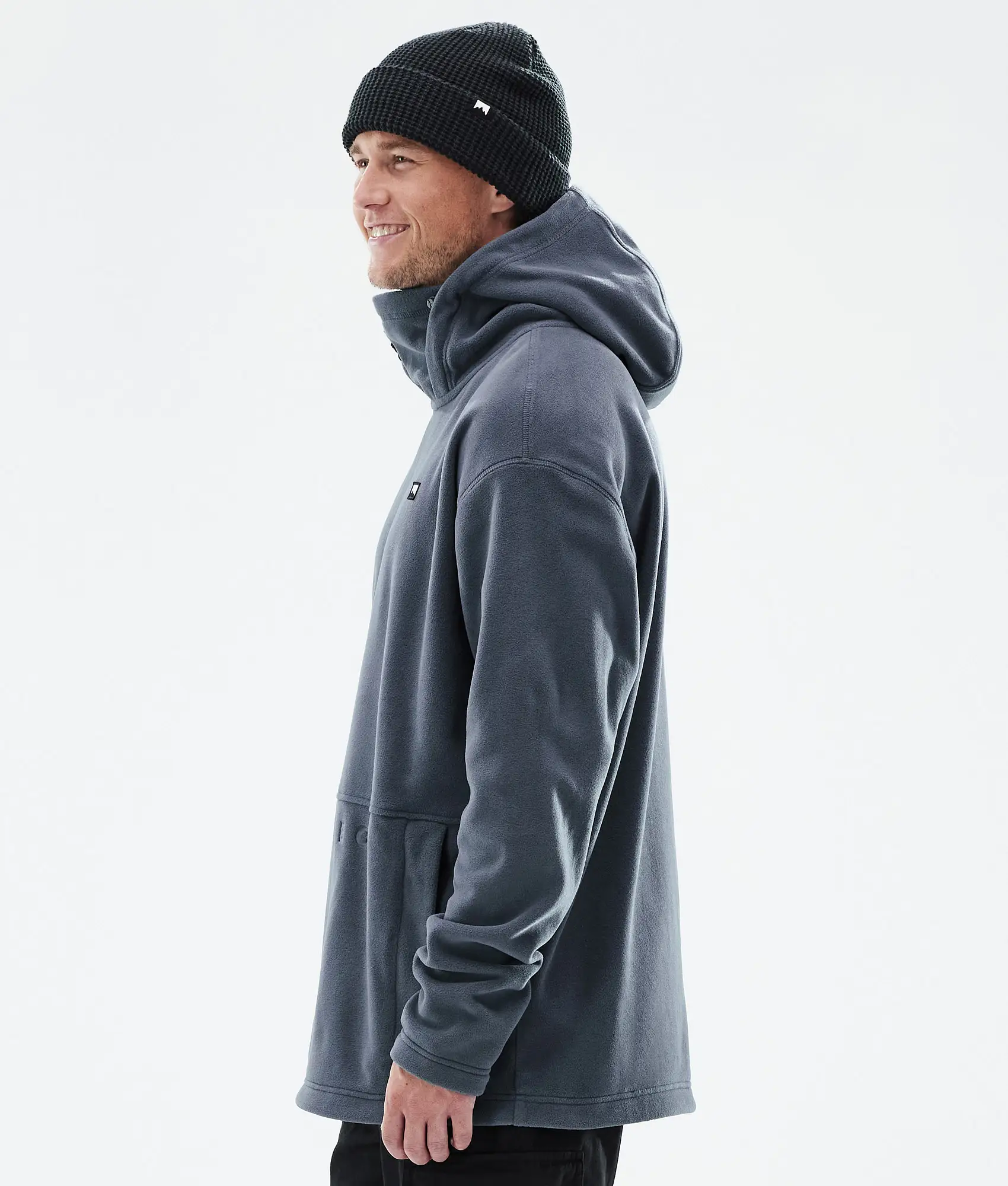 Delta Fleece Hoodie Men Metal Blue