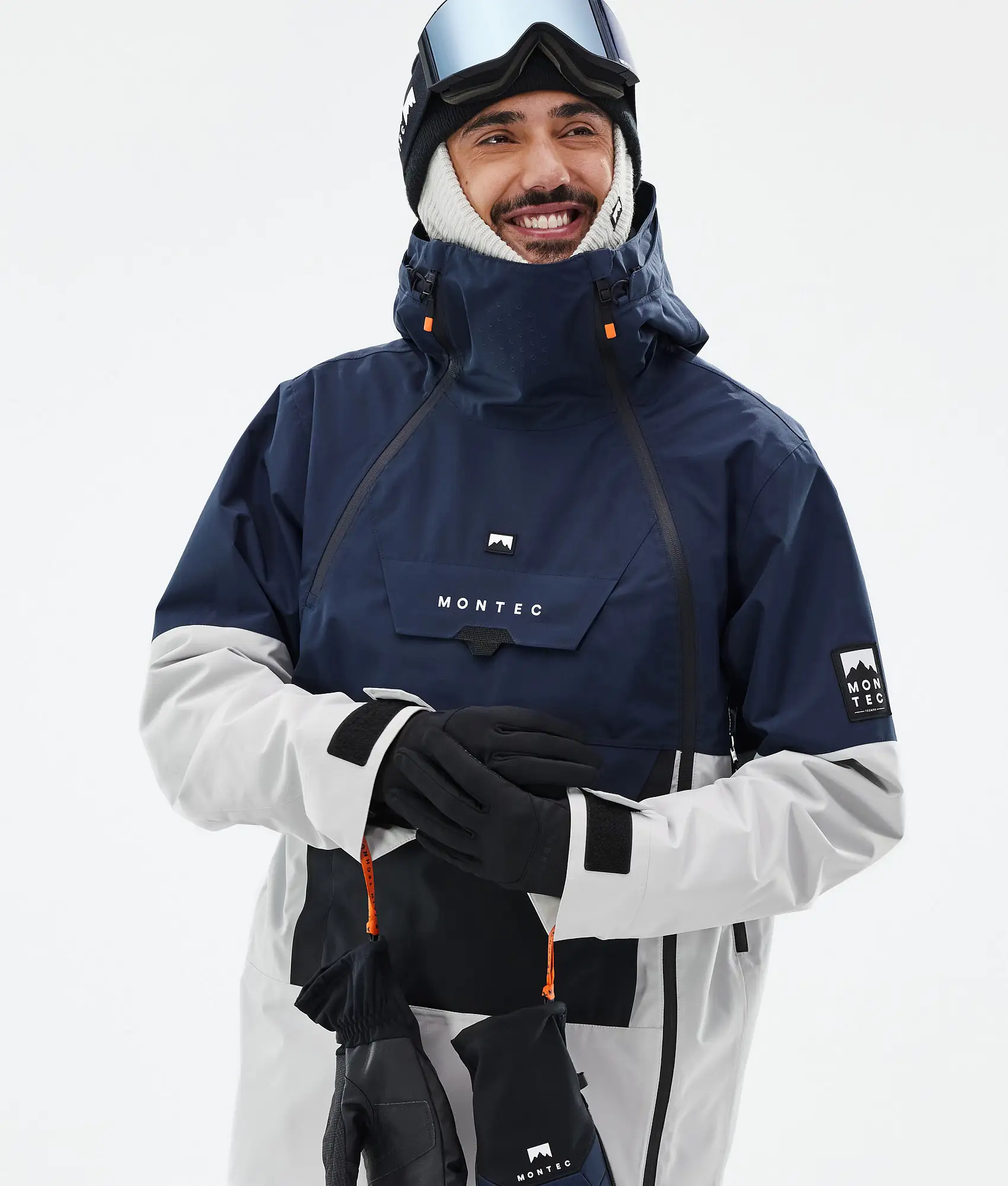 Doom Ski Jacket Men Dark Blue/Black/Light Grey