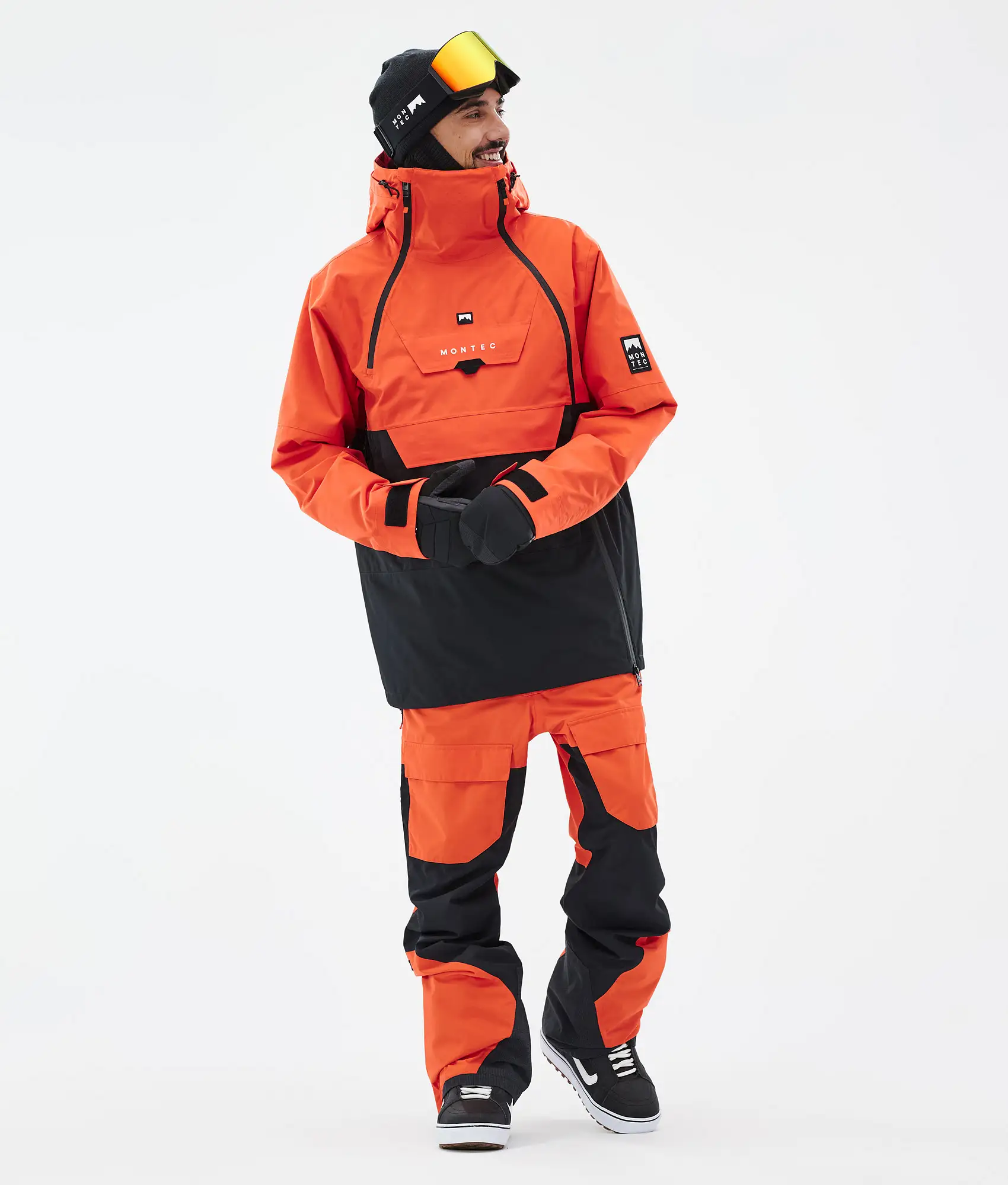 Fawk Snowboard Pants Men Orange/Black