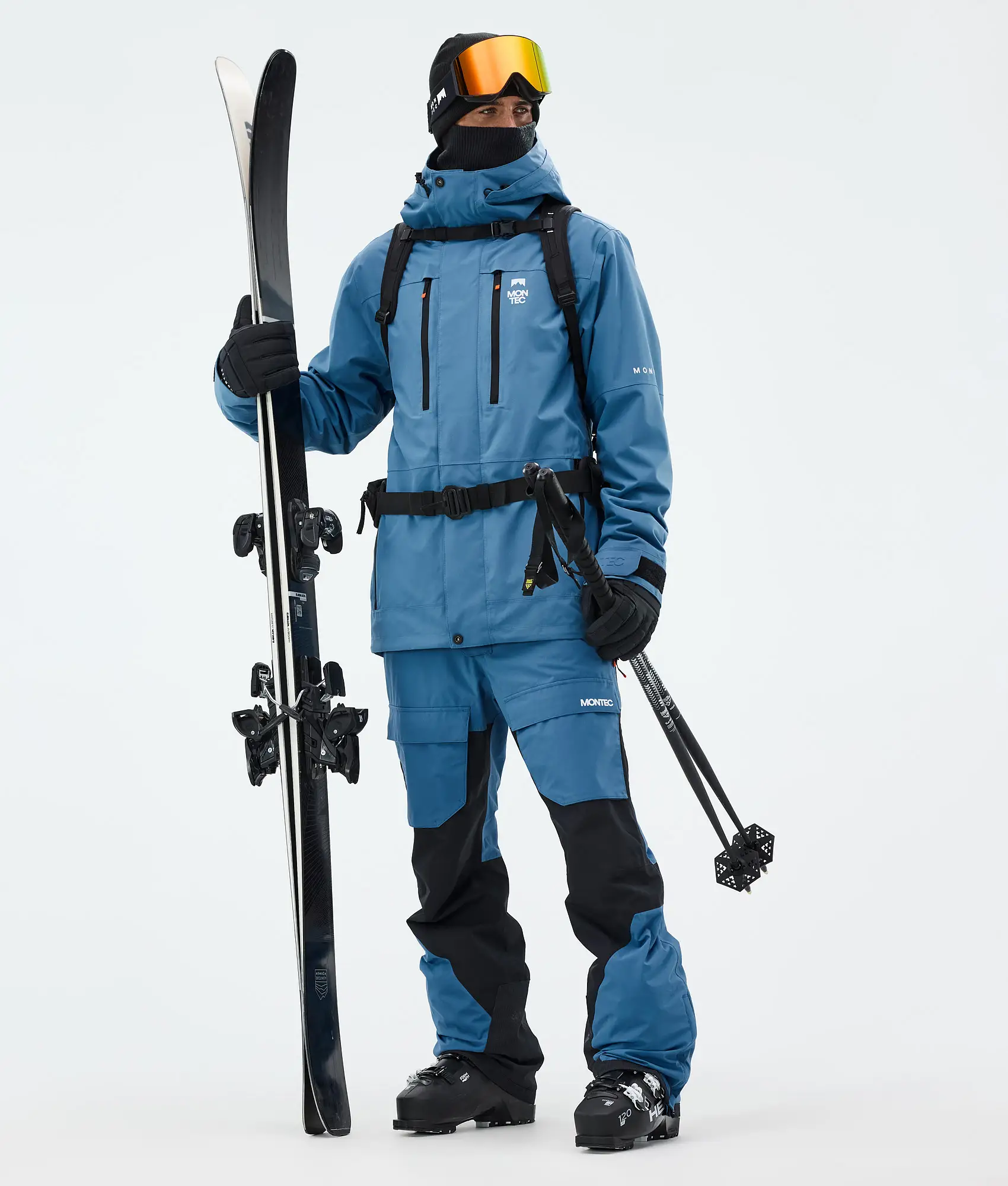 Fawk Ski Jacket Men Blue Steel