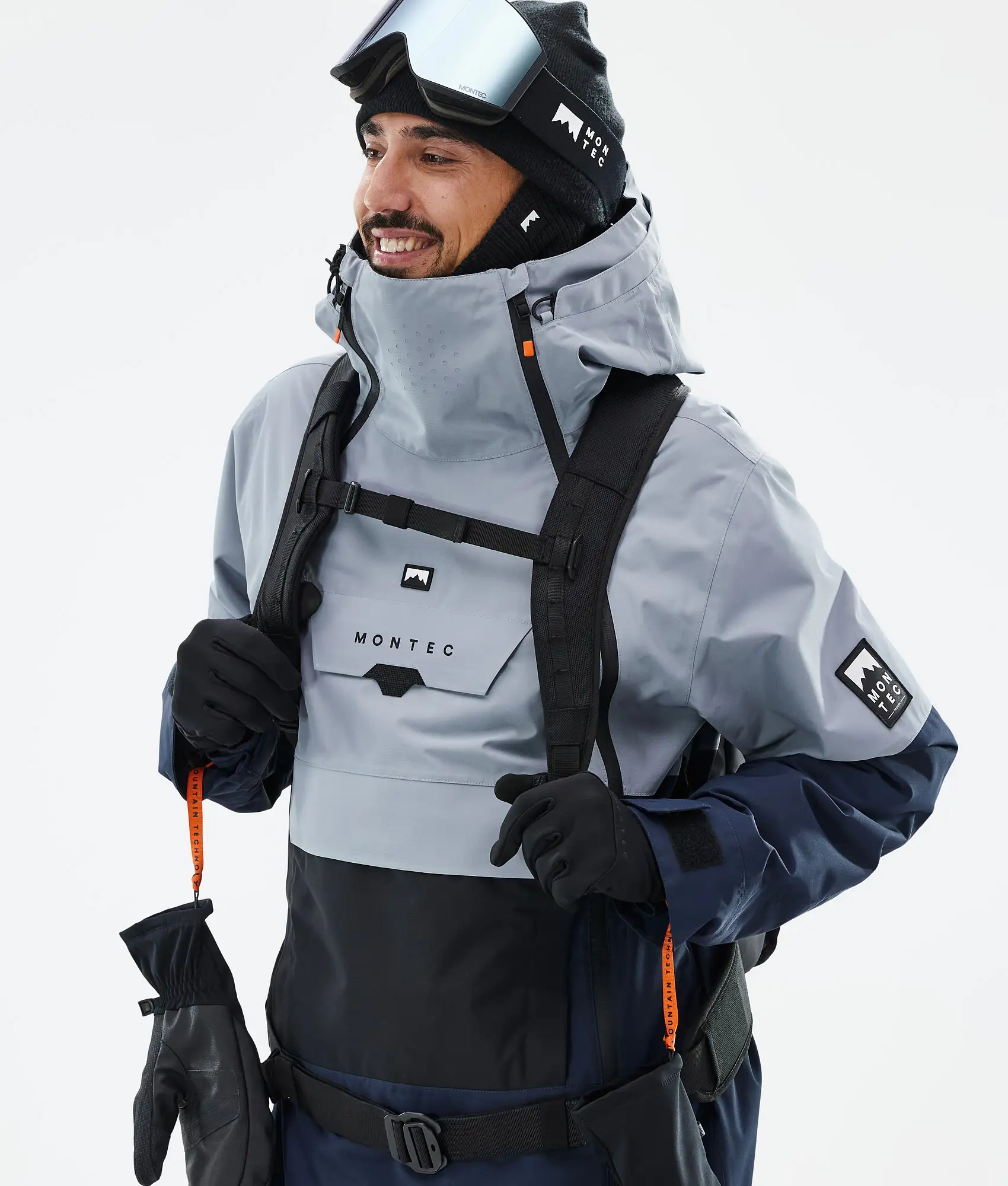 Doom Ski Jacket Men Soft Blue/Black/Dark Blue