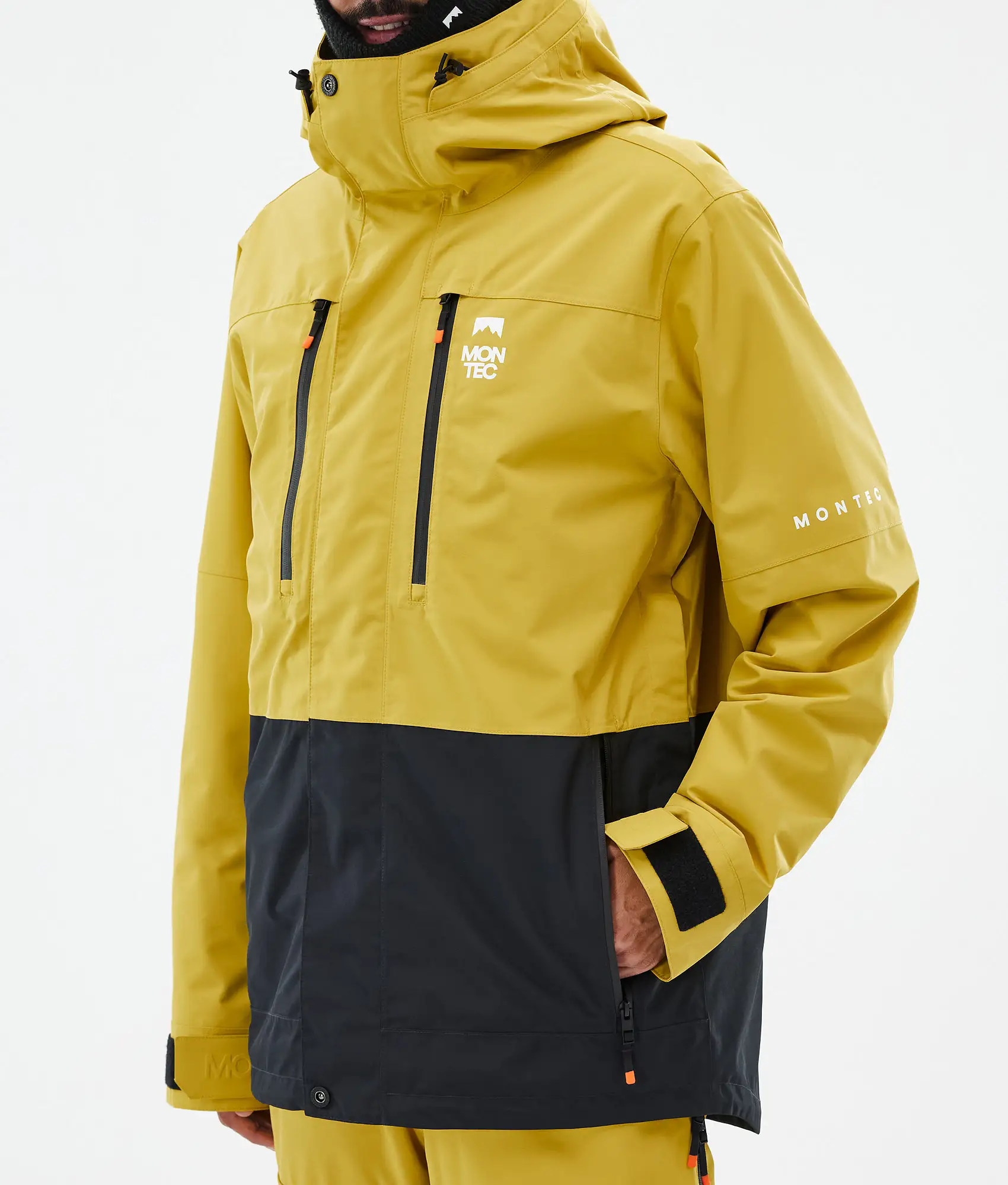 Fawk Ski Jacket Men Yellow/Black