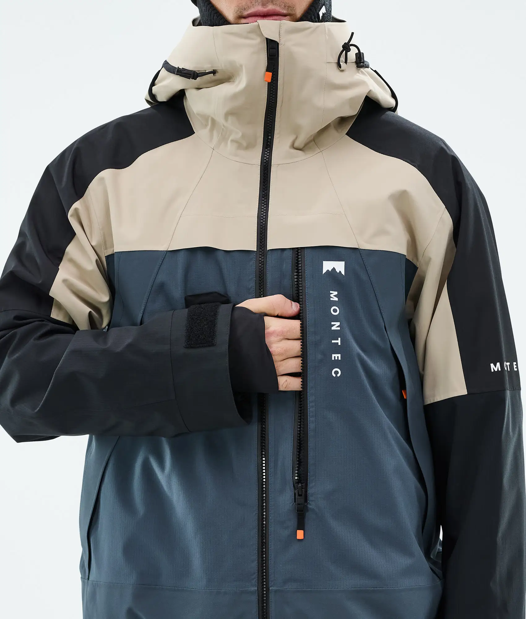 Oracle Ski Jacket Men Sand/Black/Metal Blue