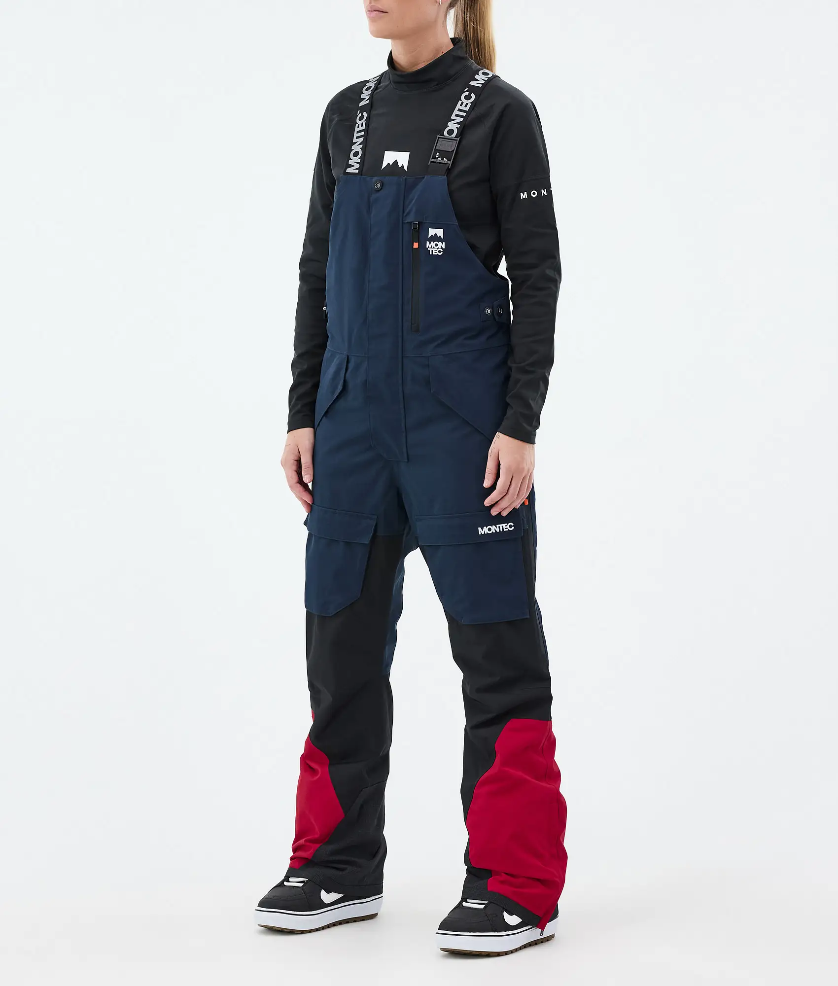 Fawk W Snowboard Pants Women Dark Blue/Black/Deep Red