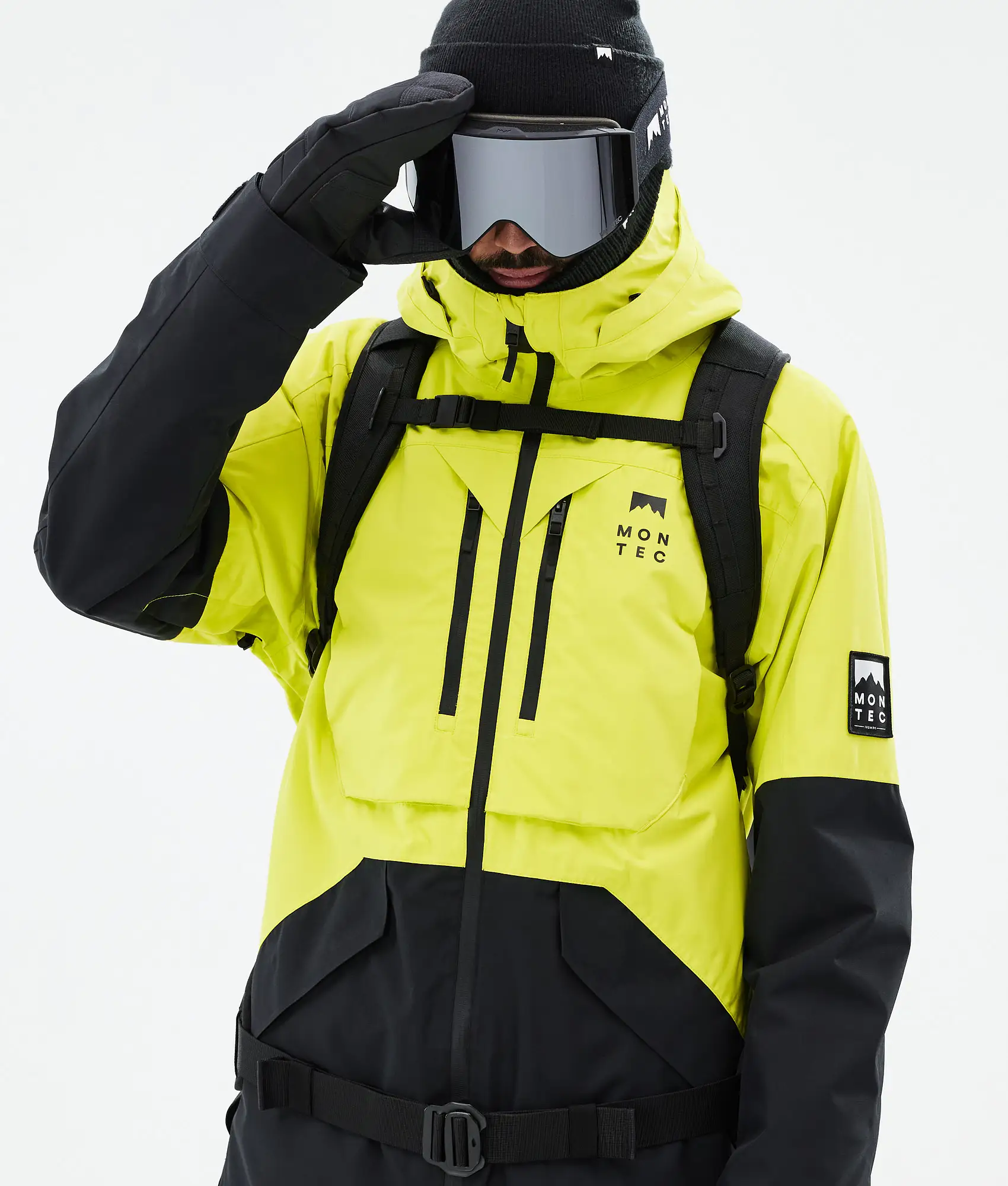 Arch Snowboard Jacket Men Bright Yellow/Black Renewed