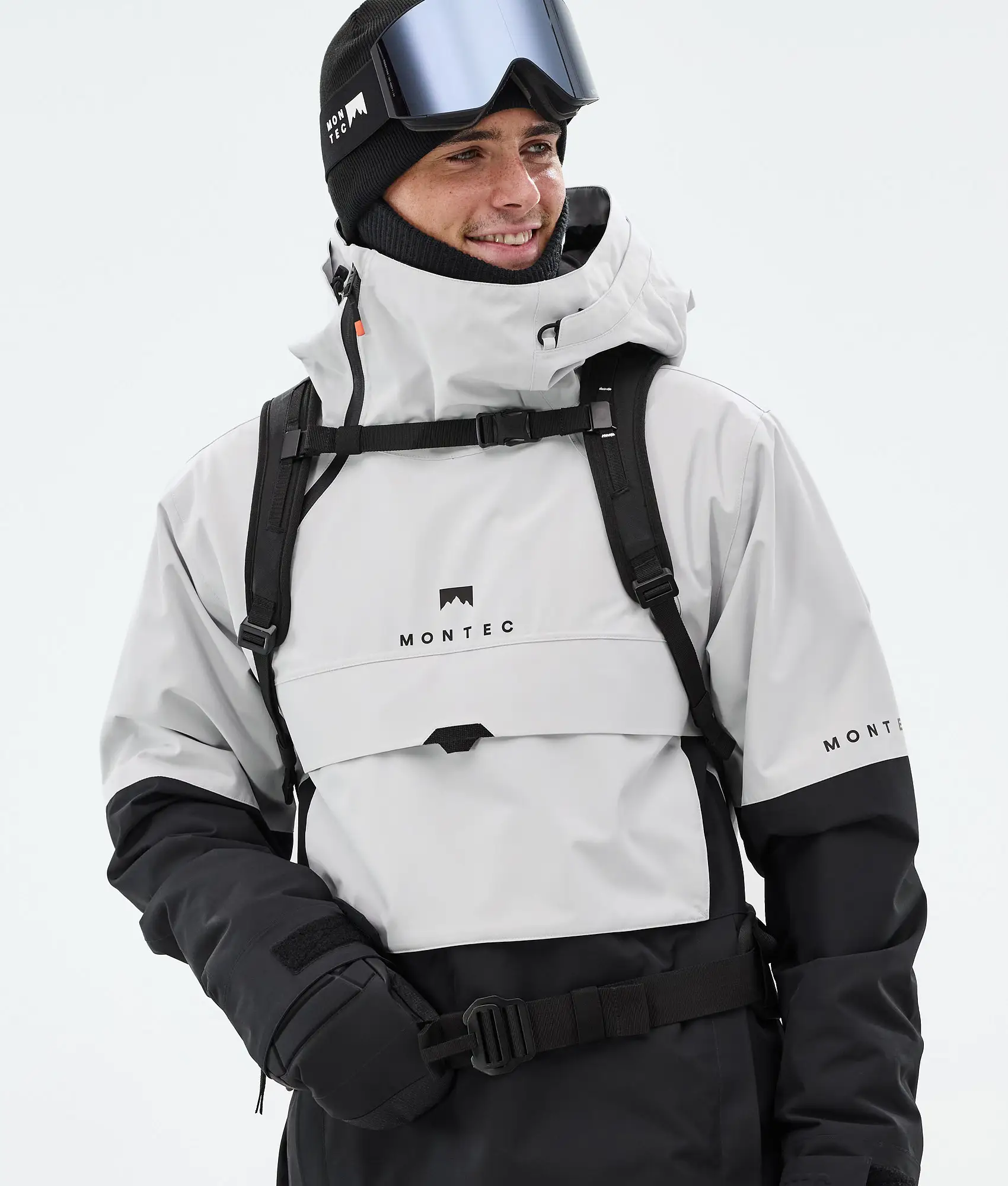 Dune Ski Jacket Men Light Grey/Black