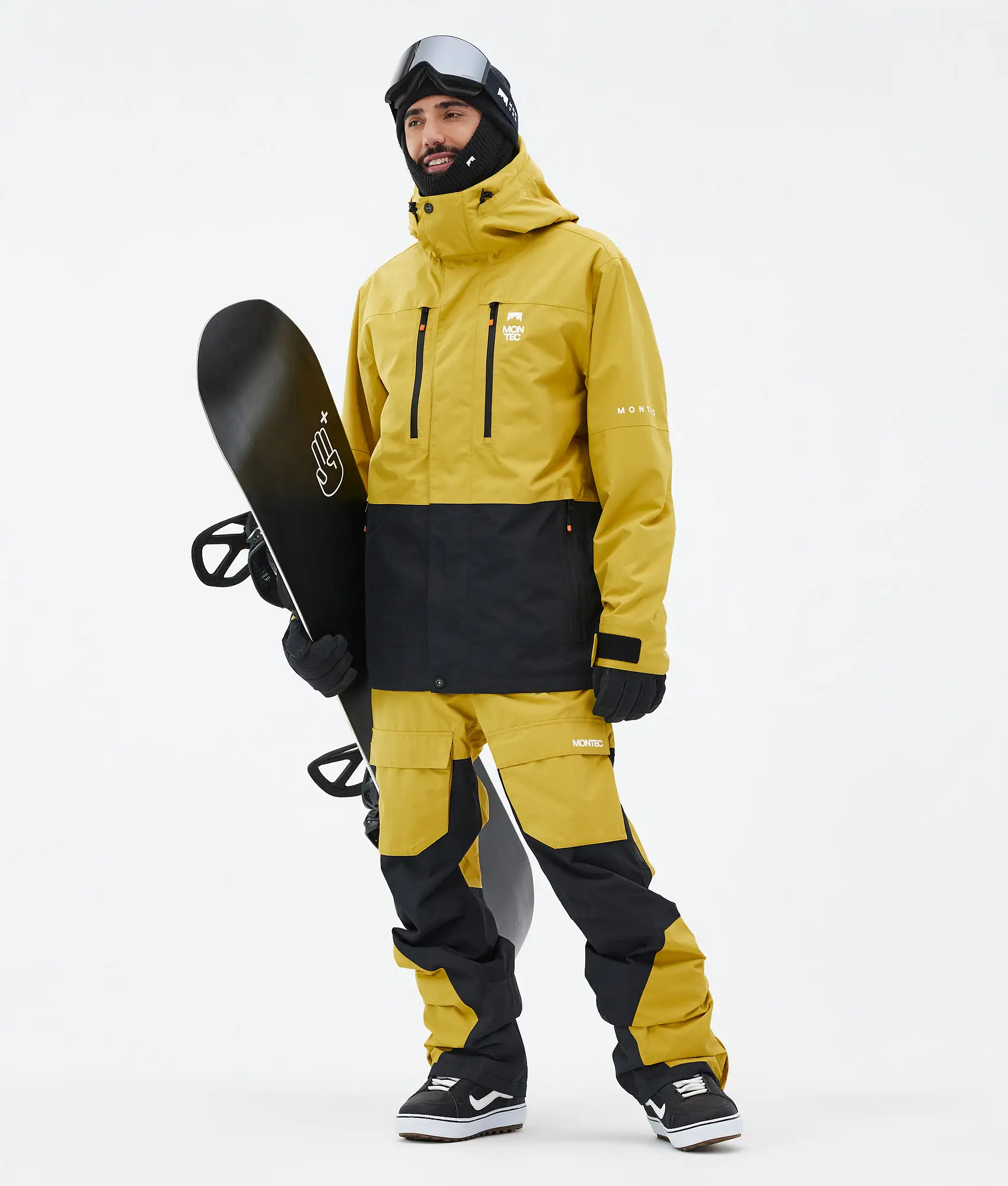 Fawk Snowboard Pants Men Yellow/Black