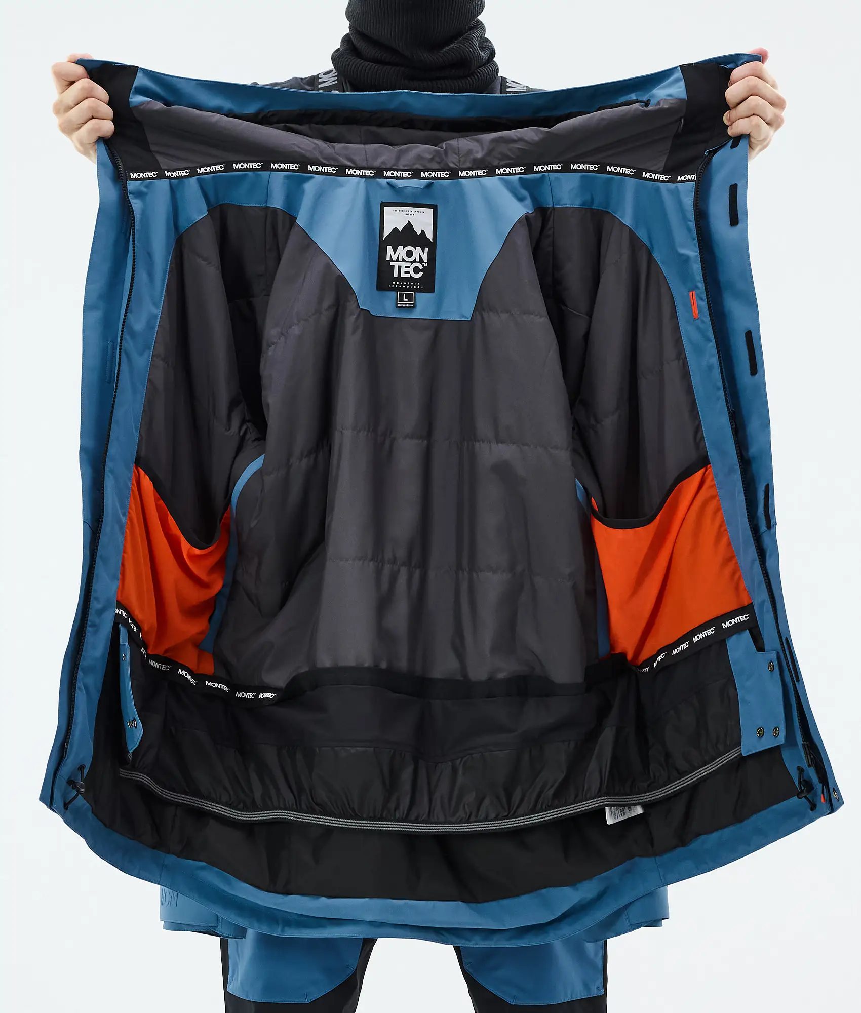 Fawk Snowboard Jacket Men Blue Steel