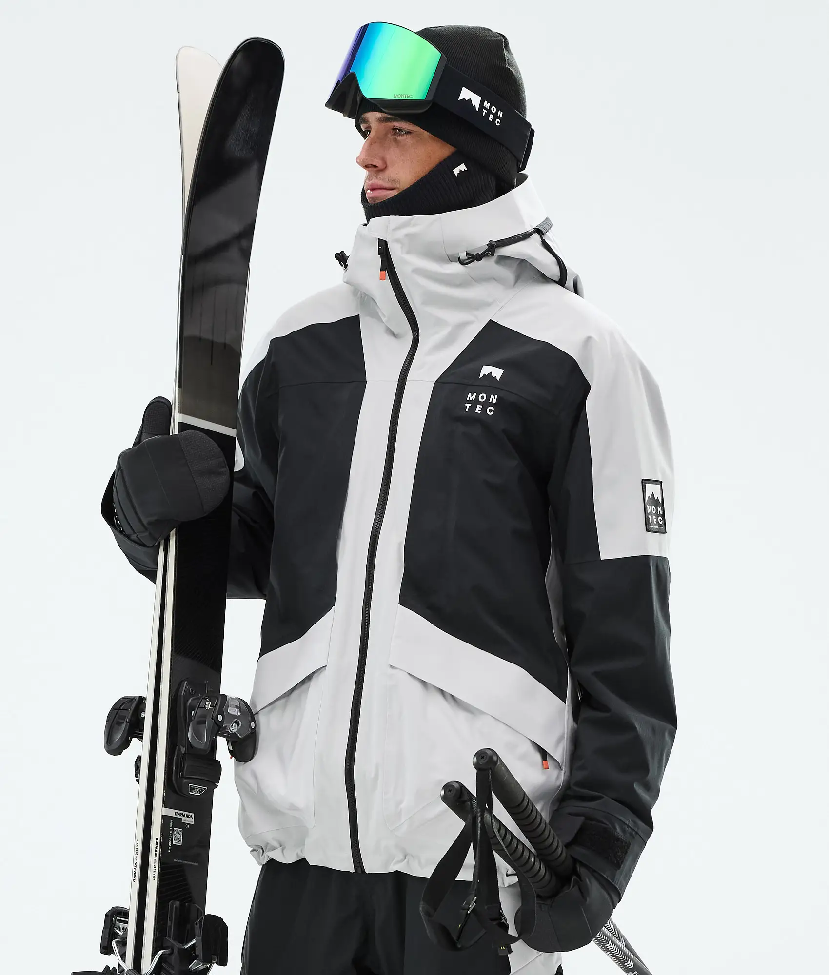 Morpheus Ski Jacket Men Light Grey/Black
