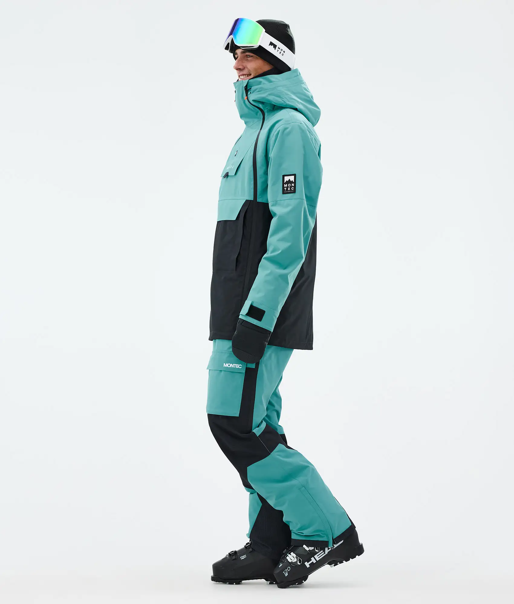 Doom Ski Jacket Men Turquoise/Black