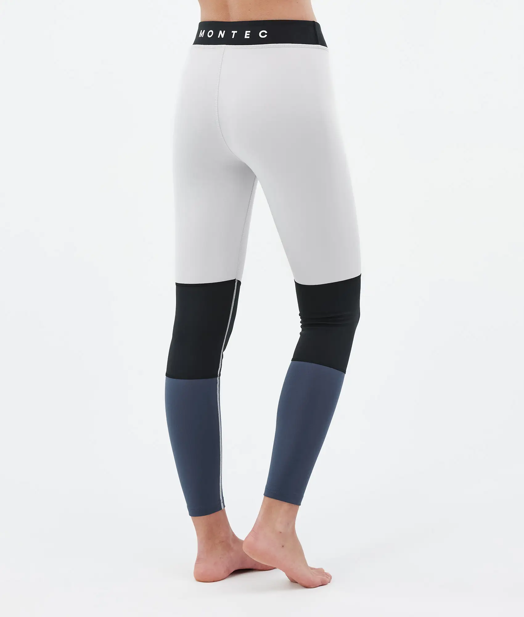 Alpha W Base Layer Pant Women Light Grey/Black/Metal Blue