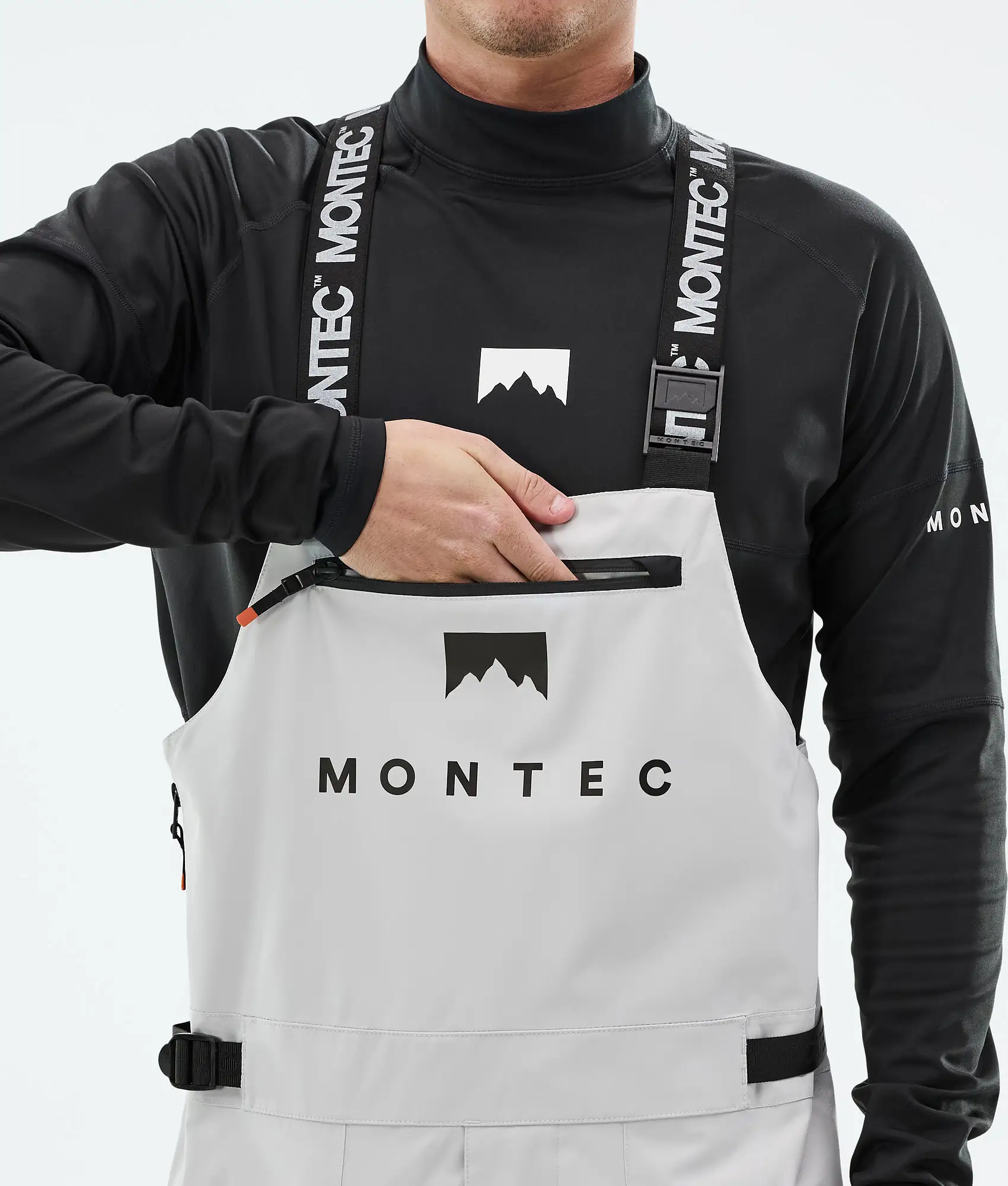 Arch Ski Pants Men Light Grey/Black