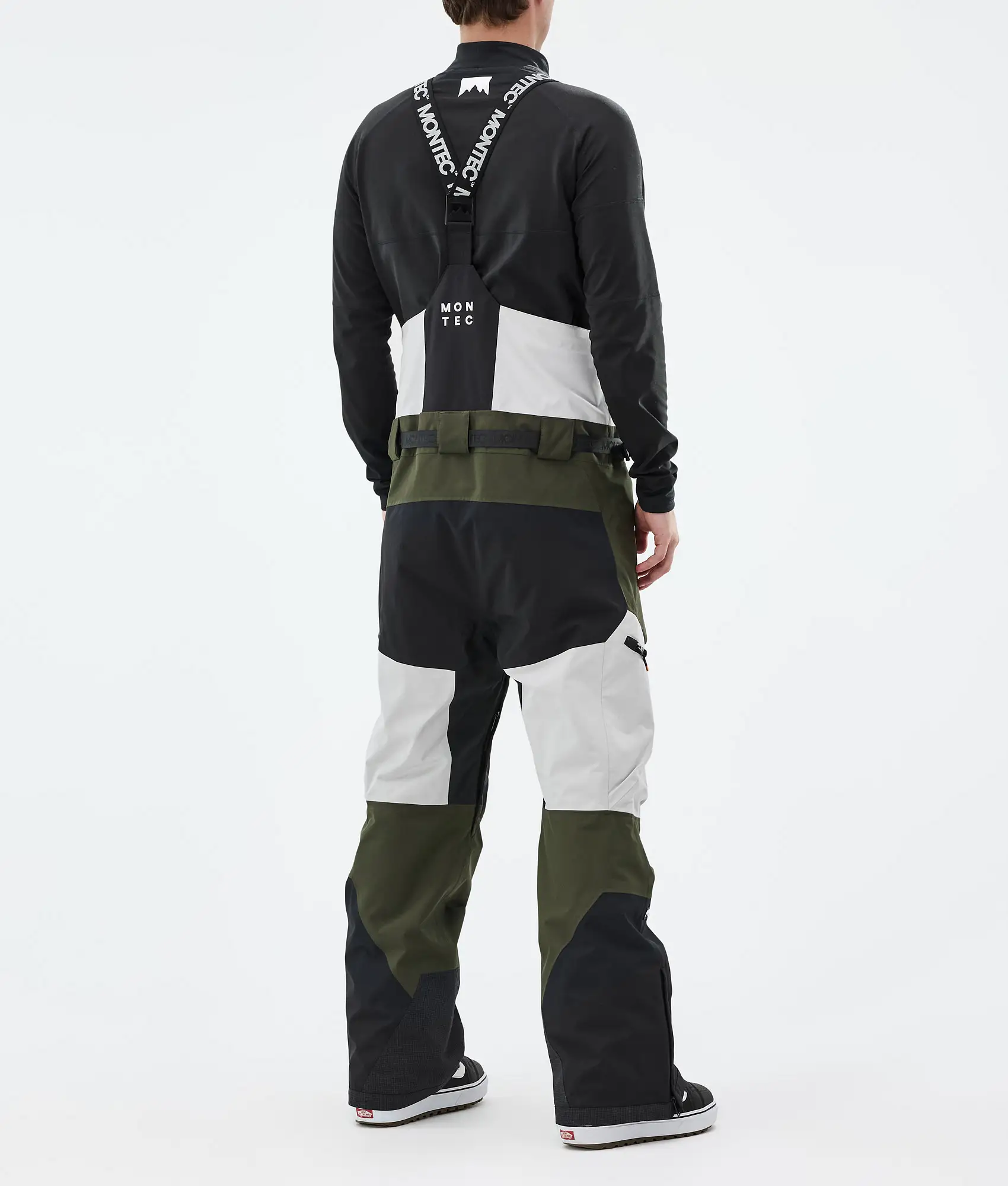 Dozer Snowboard Pants Men Light Grey/Black/Olive Green