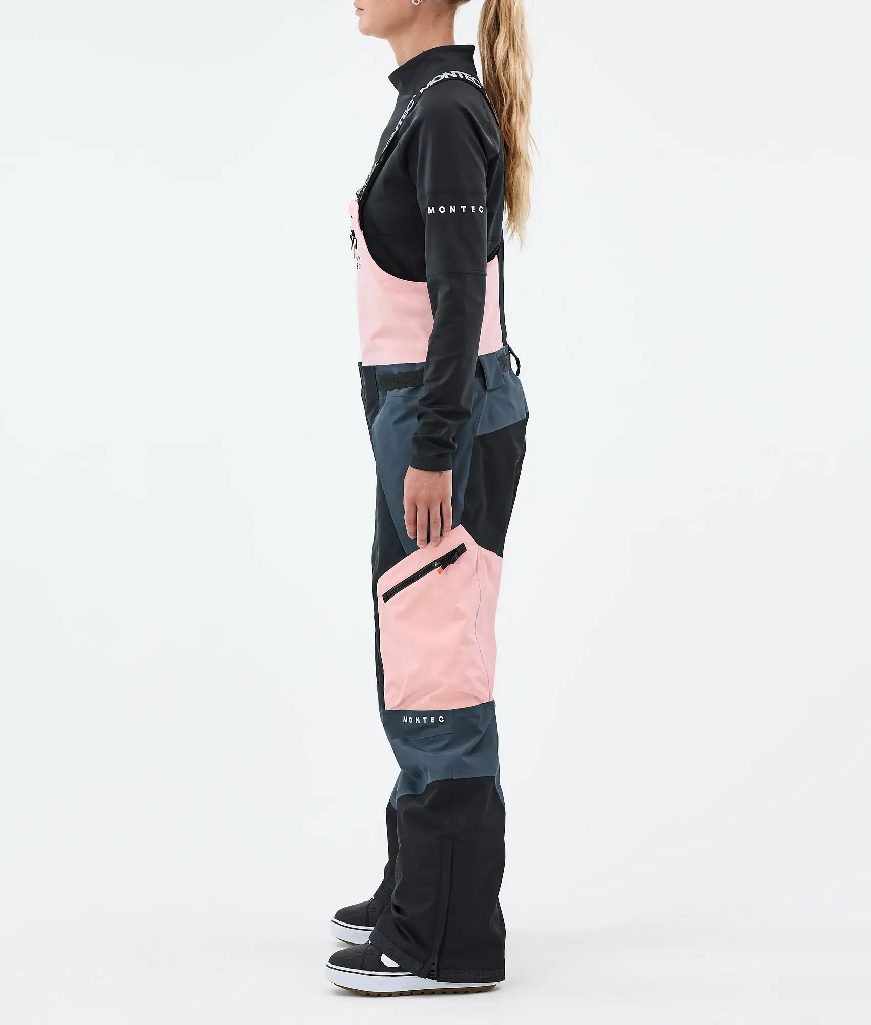 Dozer W Snowboard Pants Women Soft Pink/Black/Metal Blue