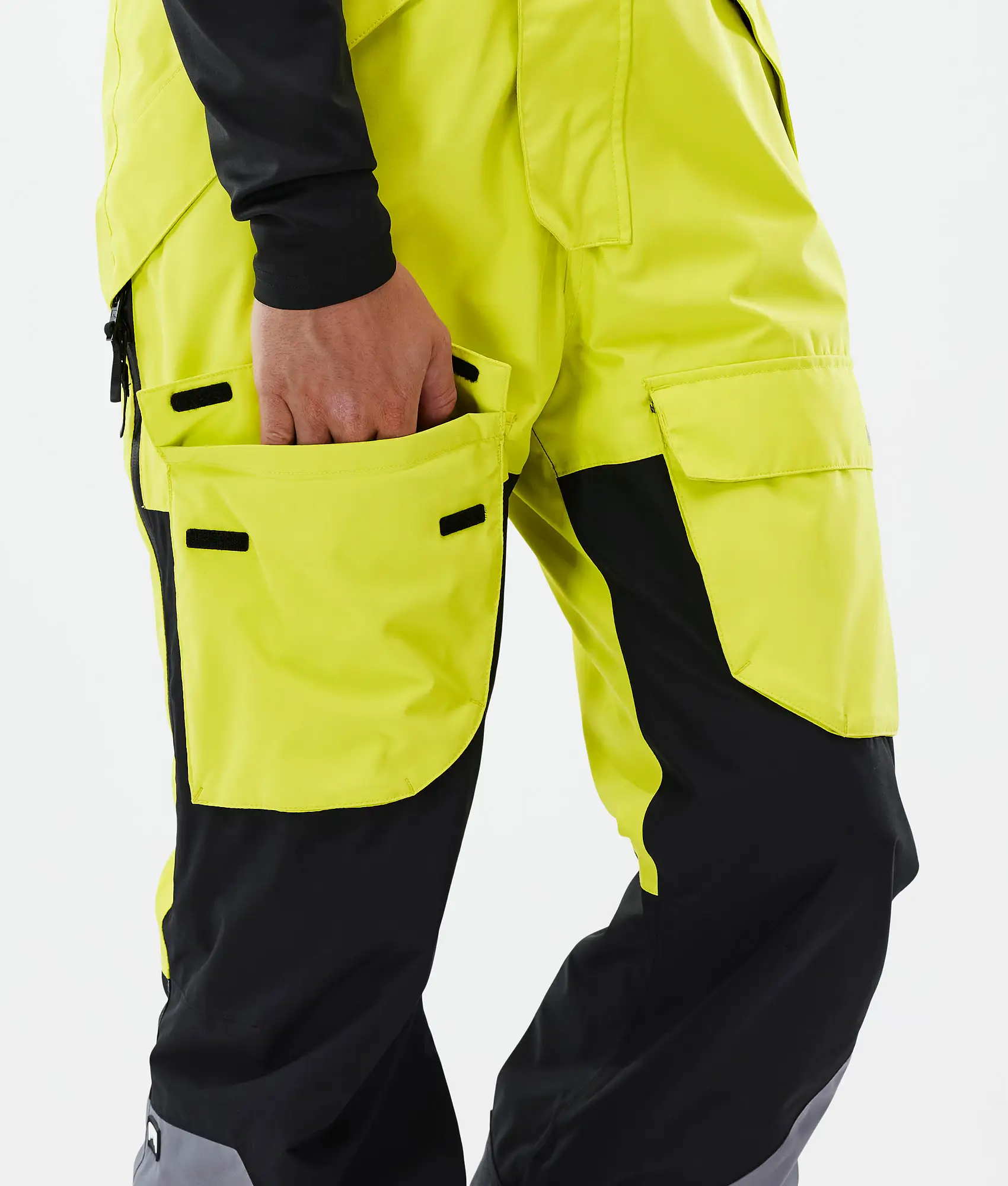 Fawk Ski Pants Men Bright Yellow/Black/Light Pearl