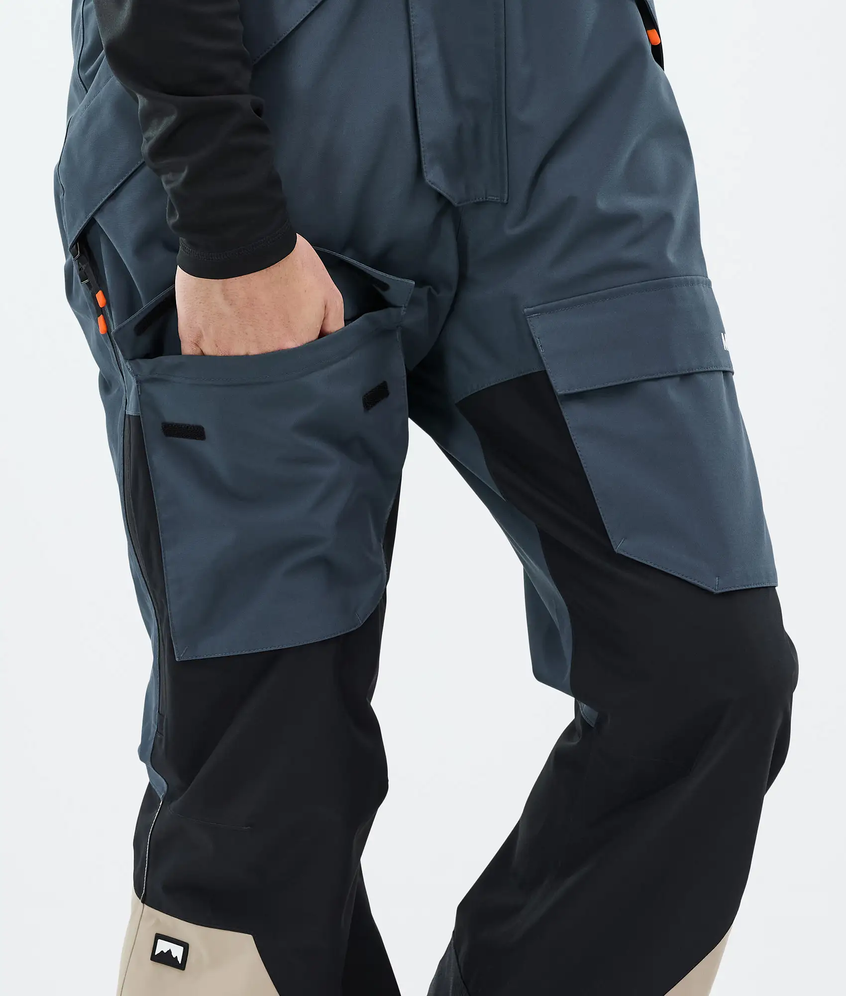 Fawk Ski Pants Men Metal Blue/Black/Sand