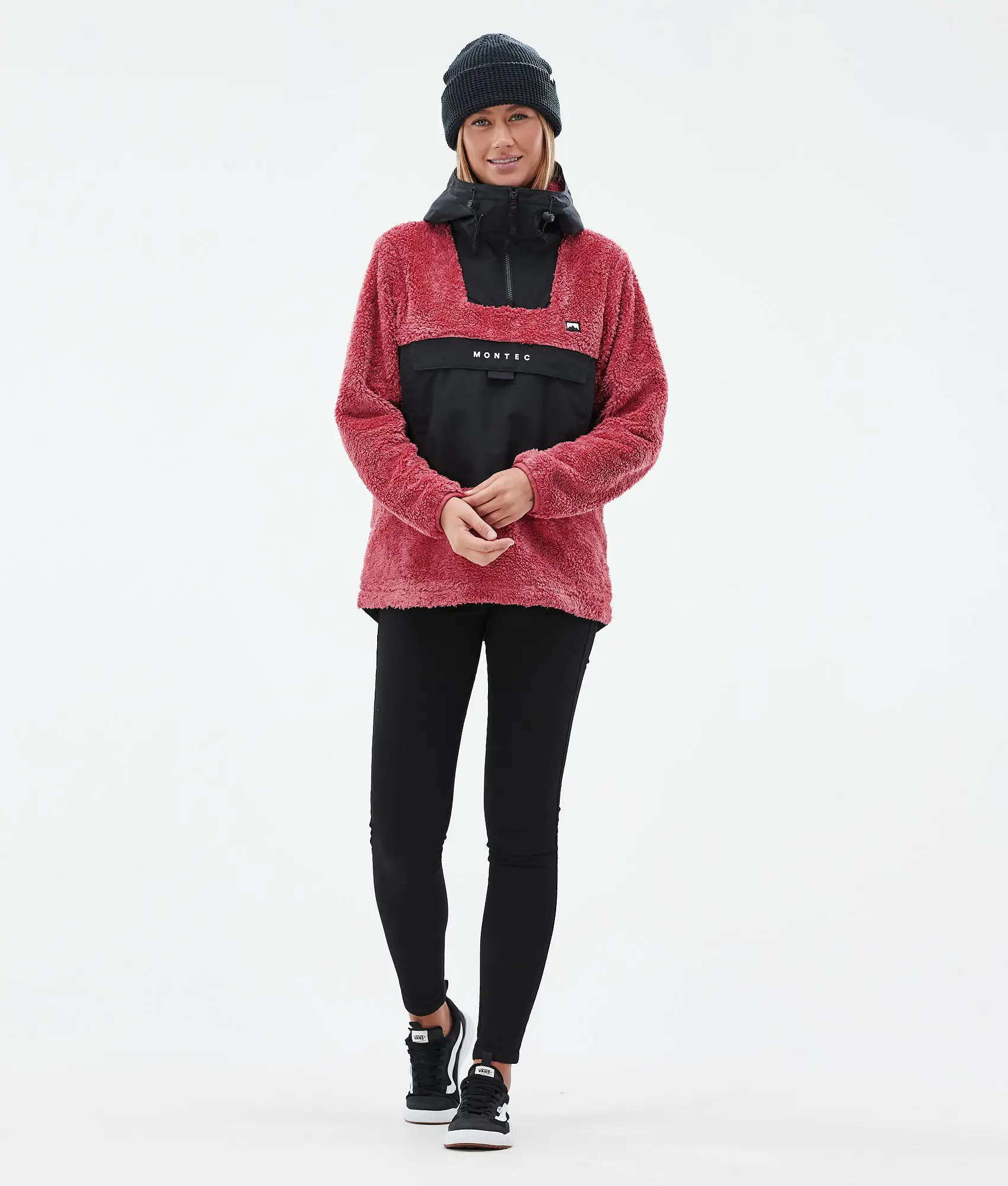 Lima W Fleece Hoodie Women Light Red/Black