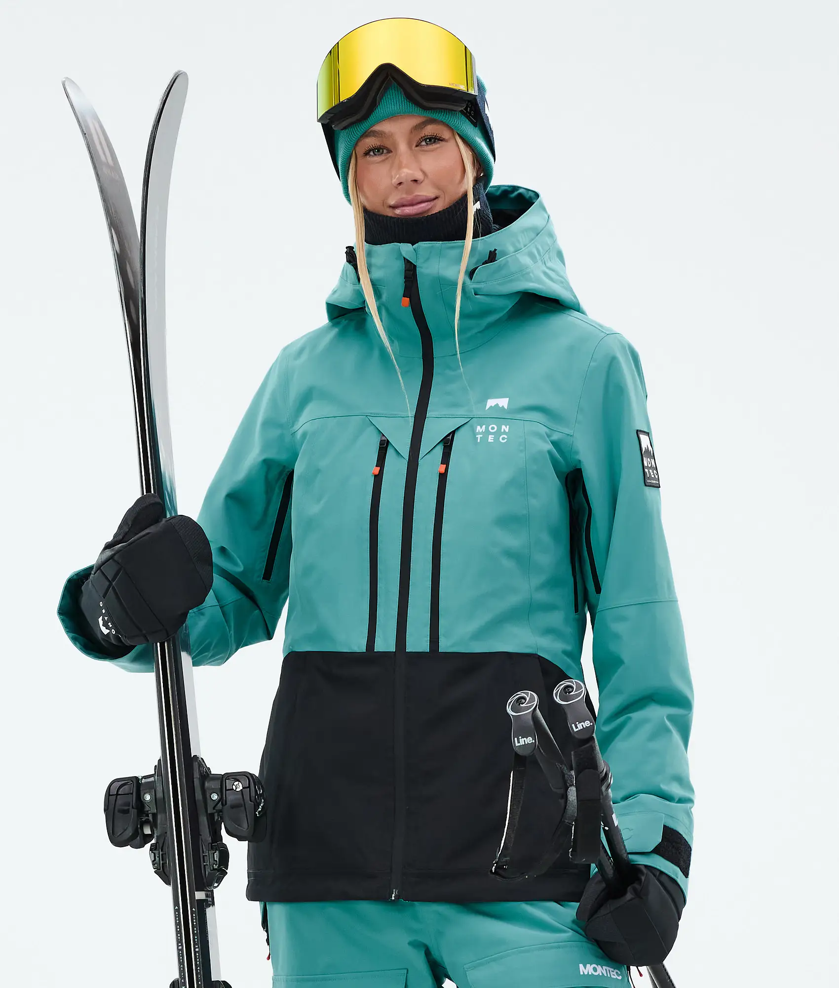 Moss W Ski Jacket Women Turquoise/Black