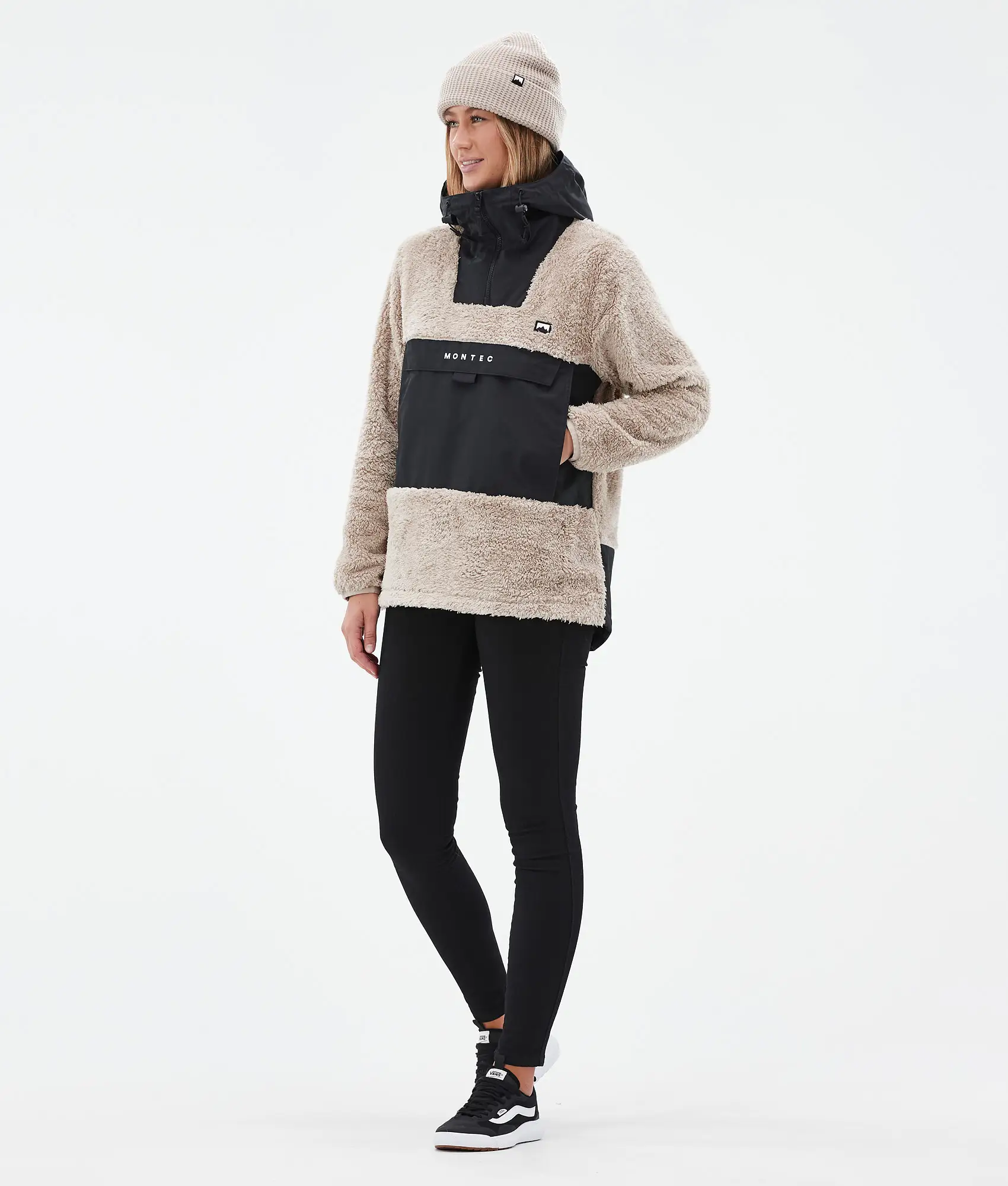Lima W Fleece Hoodie Women Sand/Black