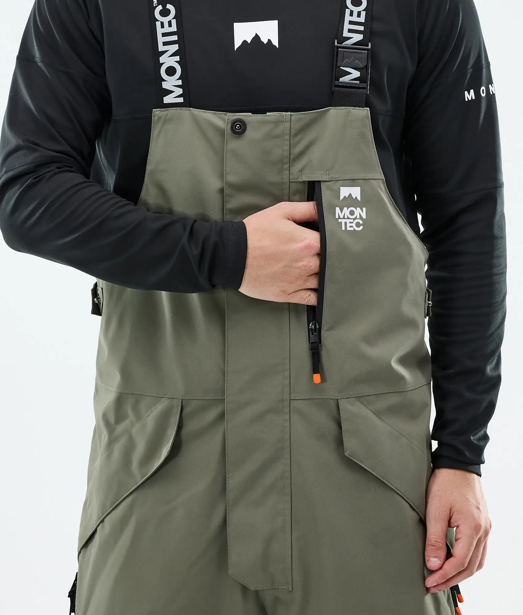 Fawk Snowboard Pants Men Greenish/Black/Light Grey