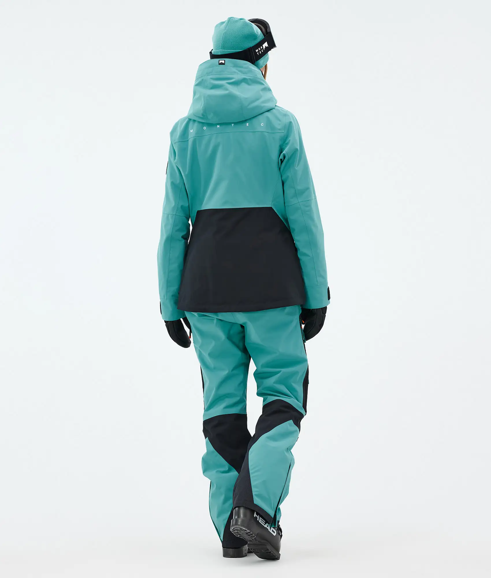Moss W/Fawk W Ski Outfit Women Turquoise/Black
