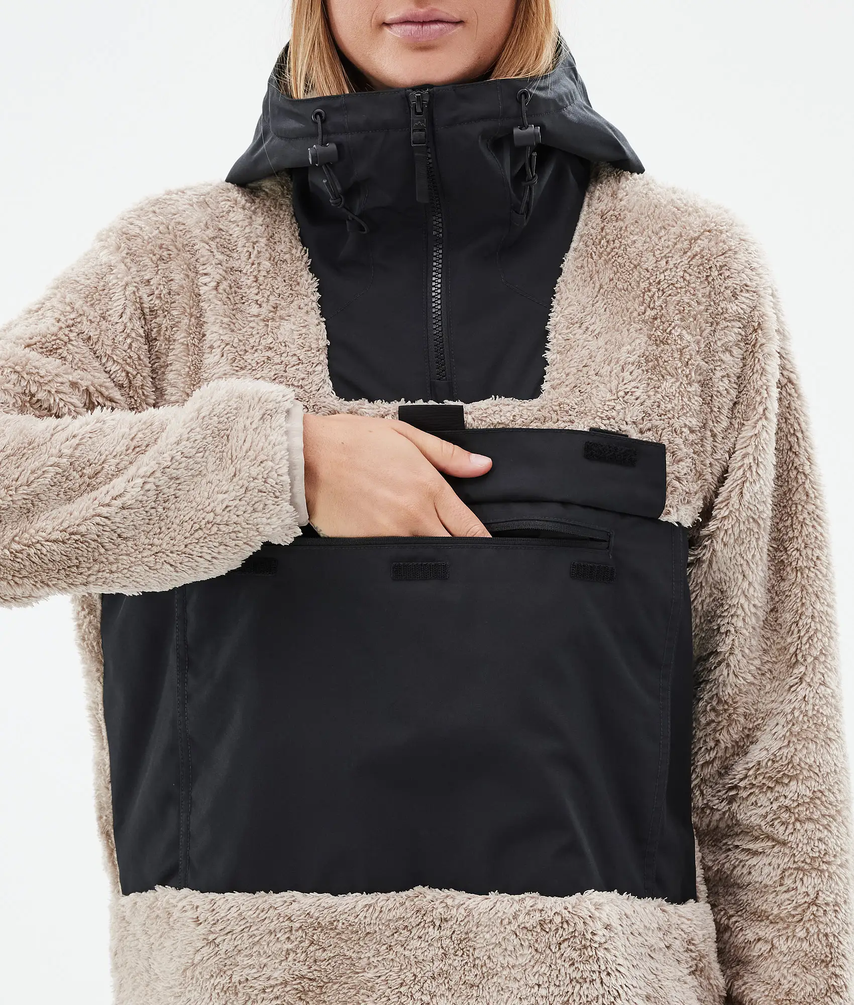 Lima W Fleece Hoodie Women Sand/Black