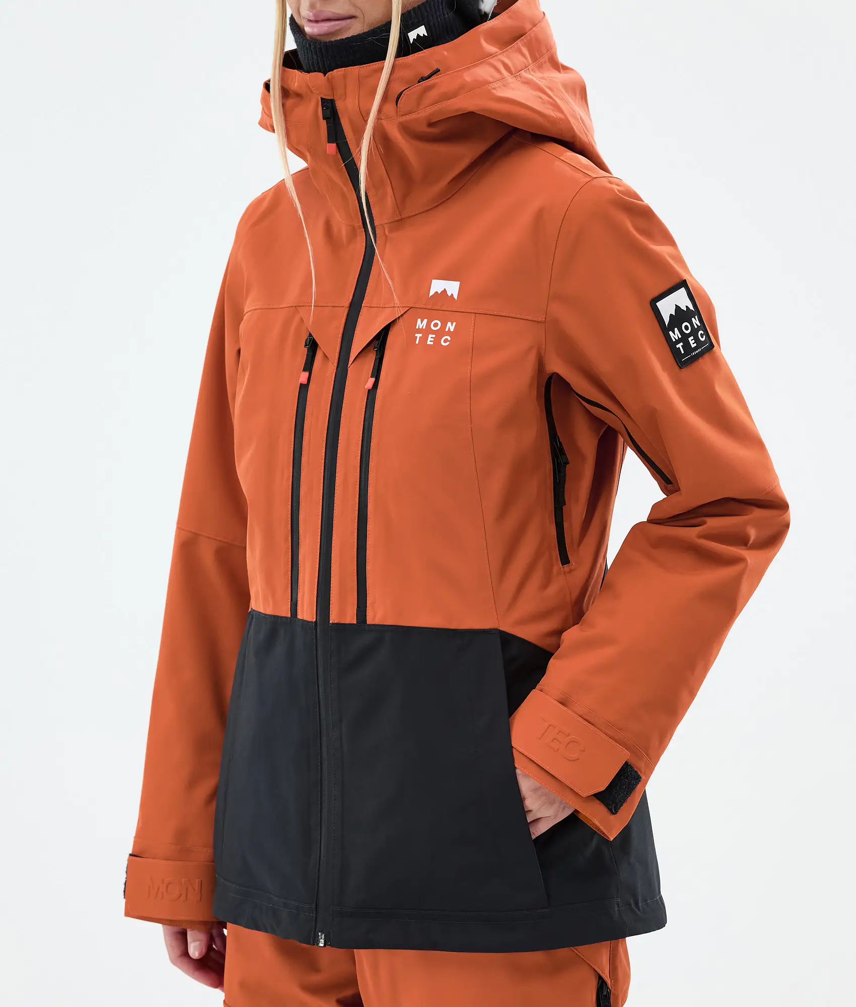 Moss W Ski Jacket Women Burned Orange/Black