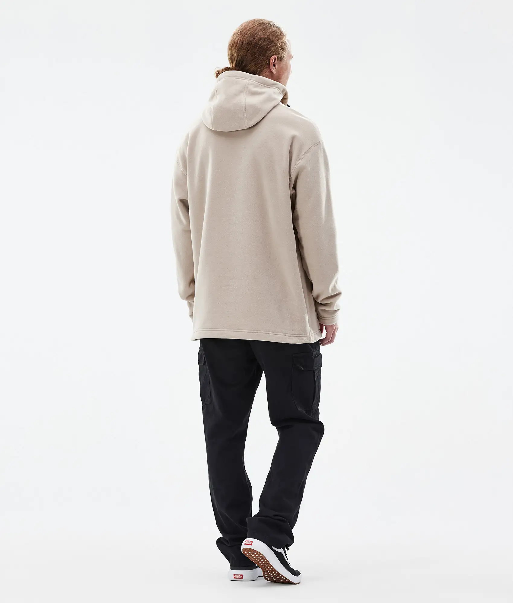 Delta Fleece Hoodie Men Sand Renewed