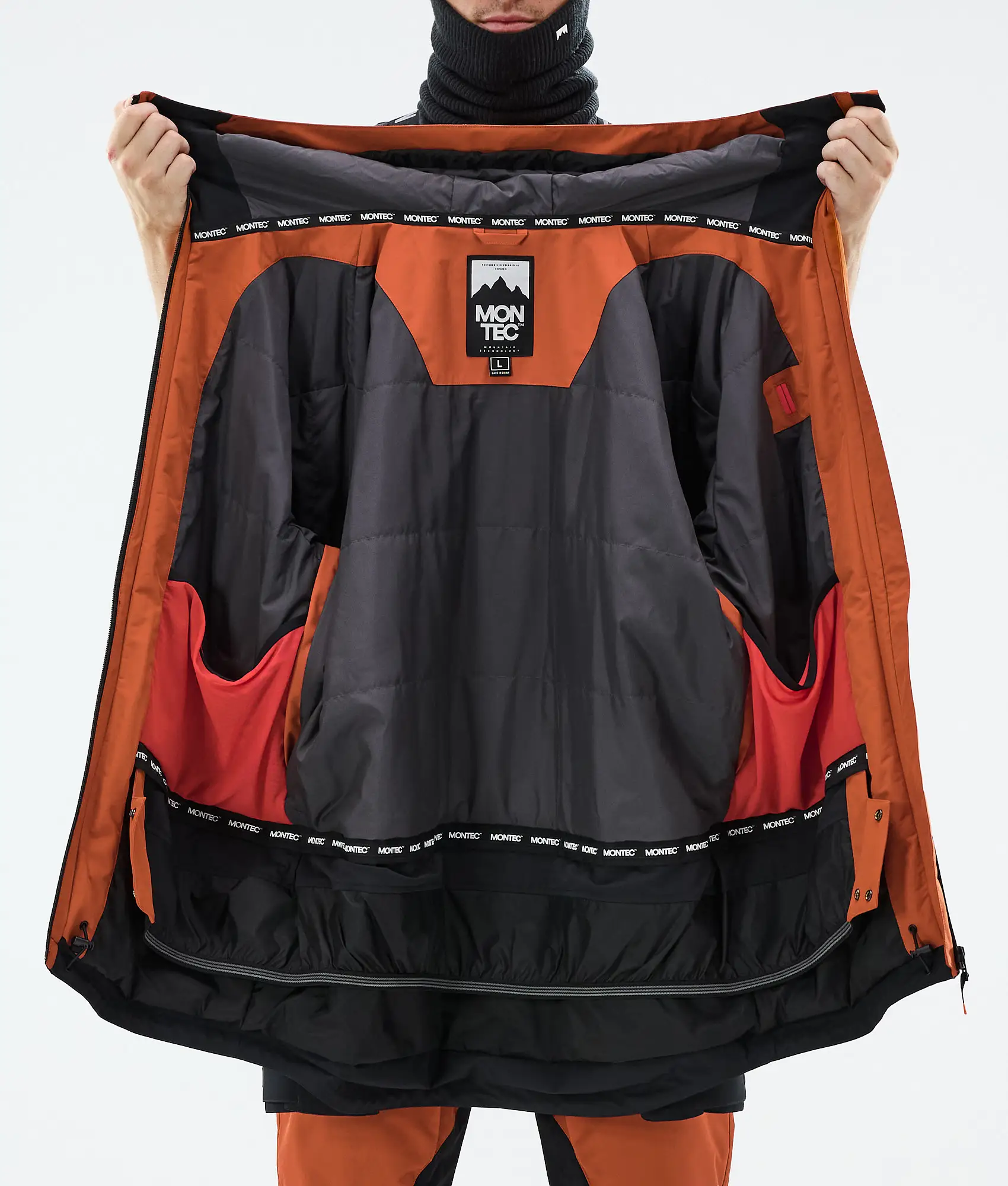 Arch Snowboard Jacket Men Burned Orange/Black