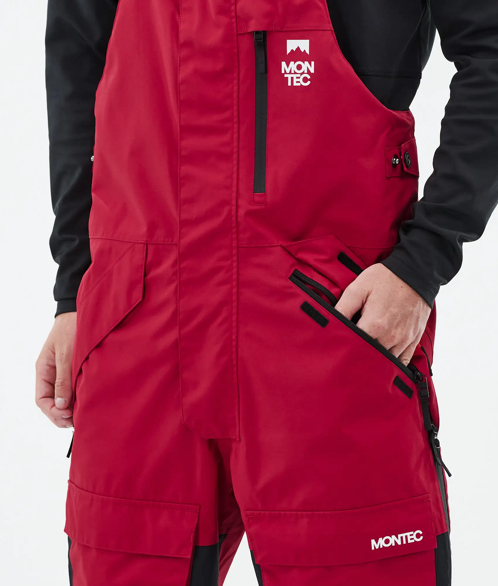 Fawk Ski Pants Men Deep Red/Black