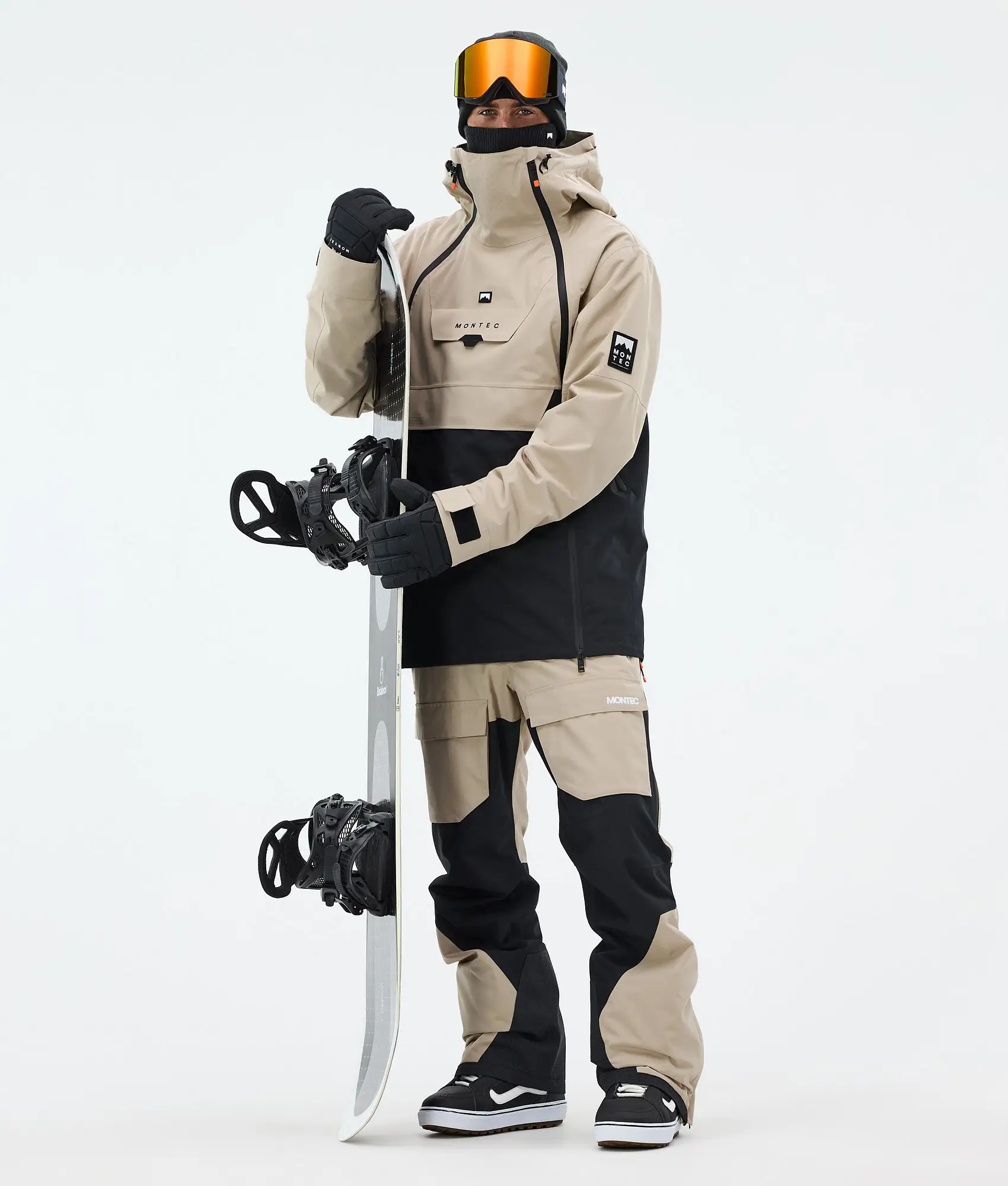 Doom Snowboard Jacket Men Sand/Black Renewed