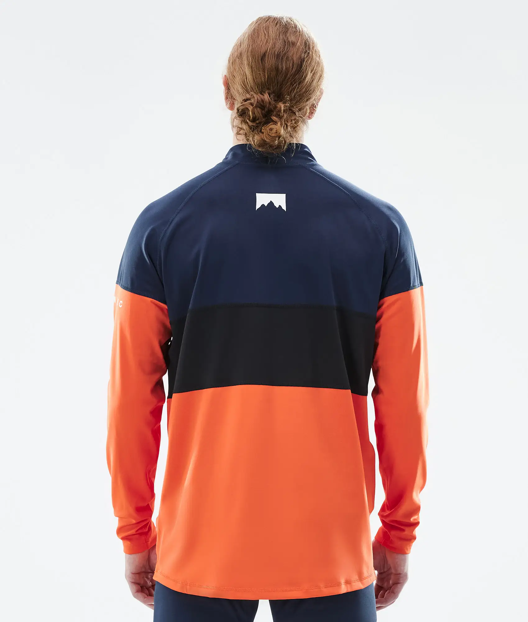 Alpha Base Layer Top Men Dark Blue/Black/Orange