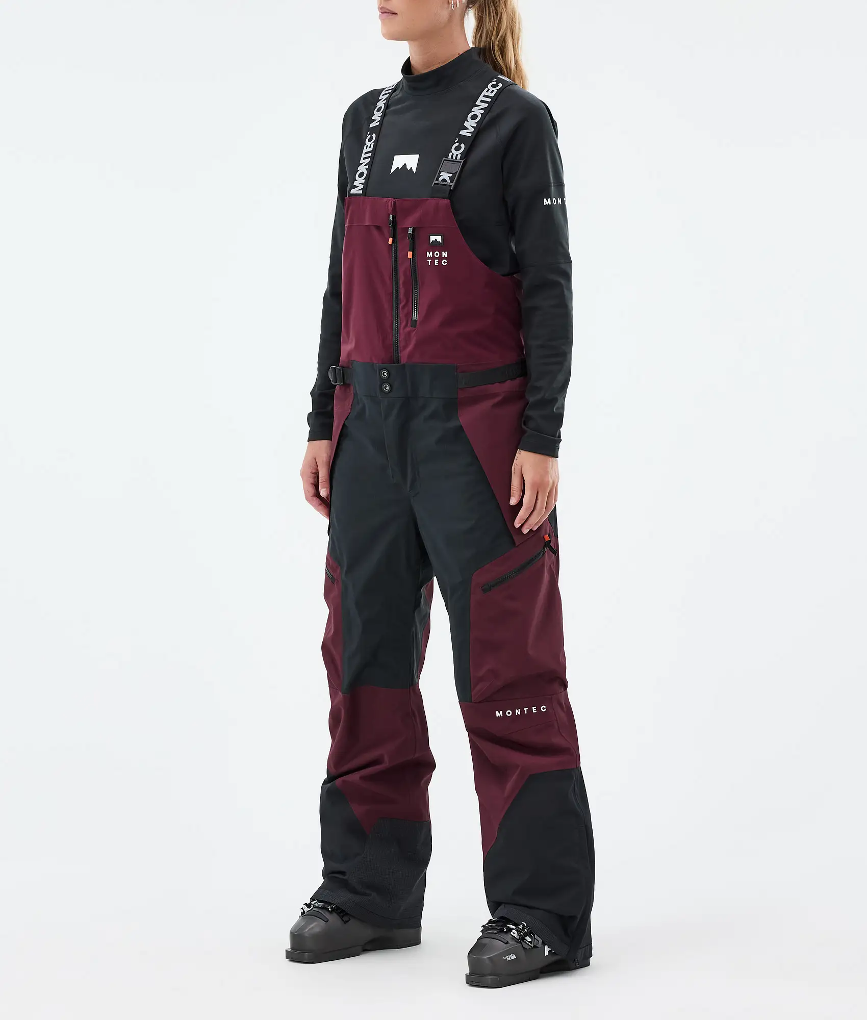 Dozer W Ski Pants Women Burgundy/Black