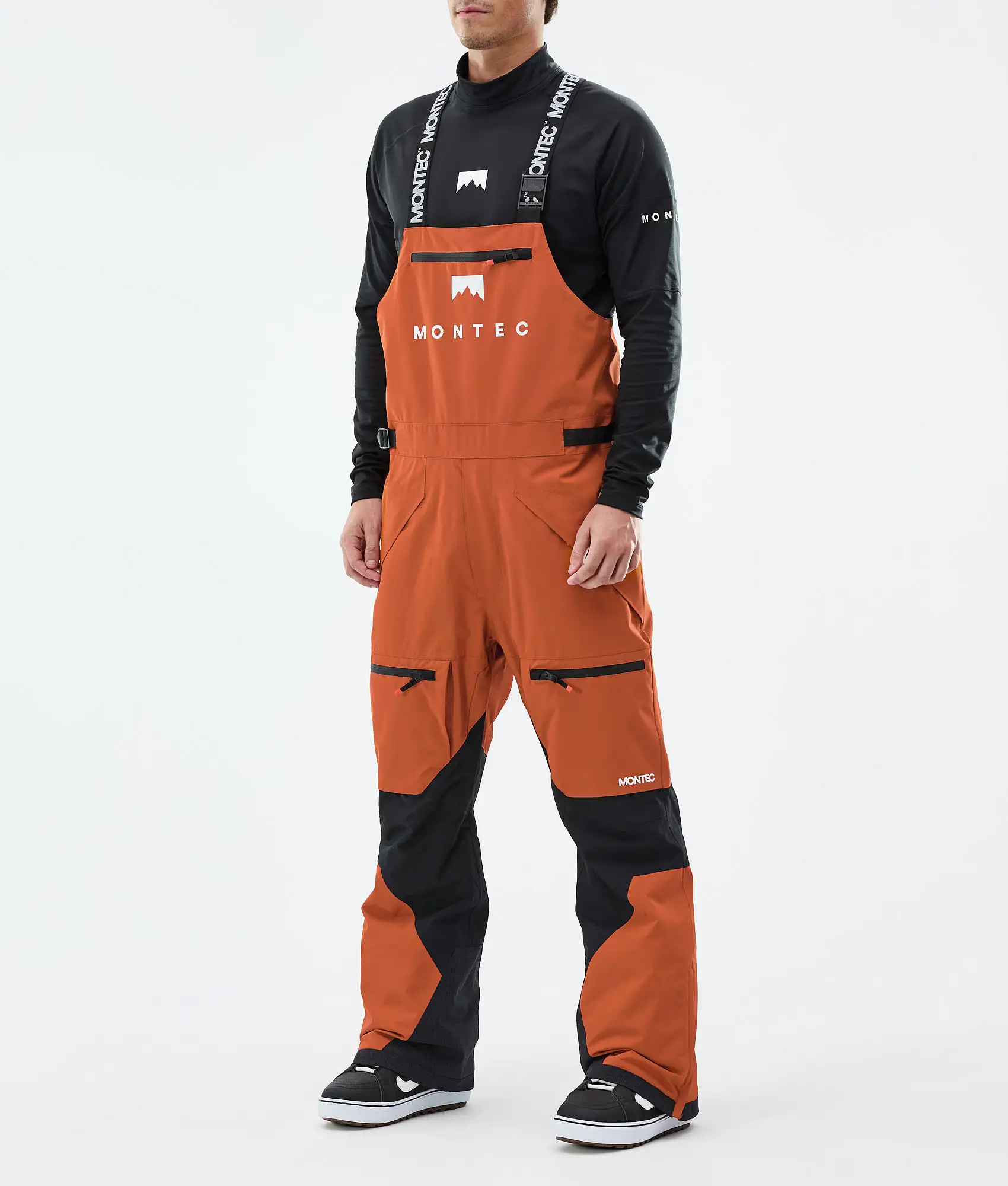 Arch Snowboard Pants Men Burned Orange/Black