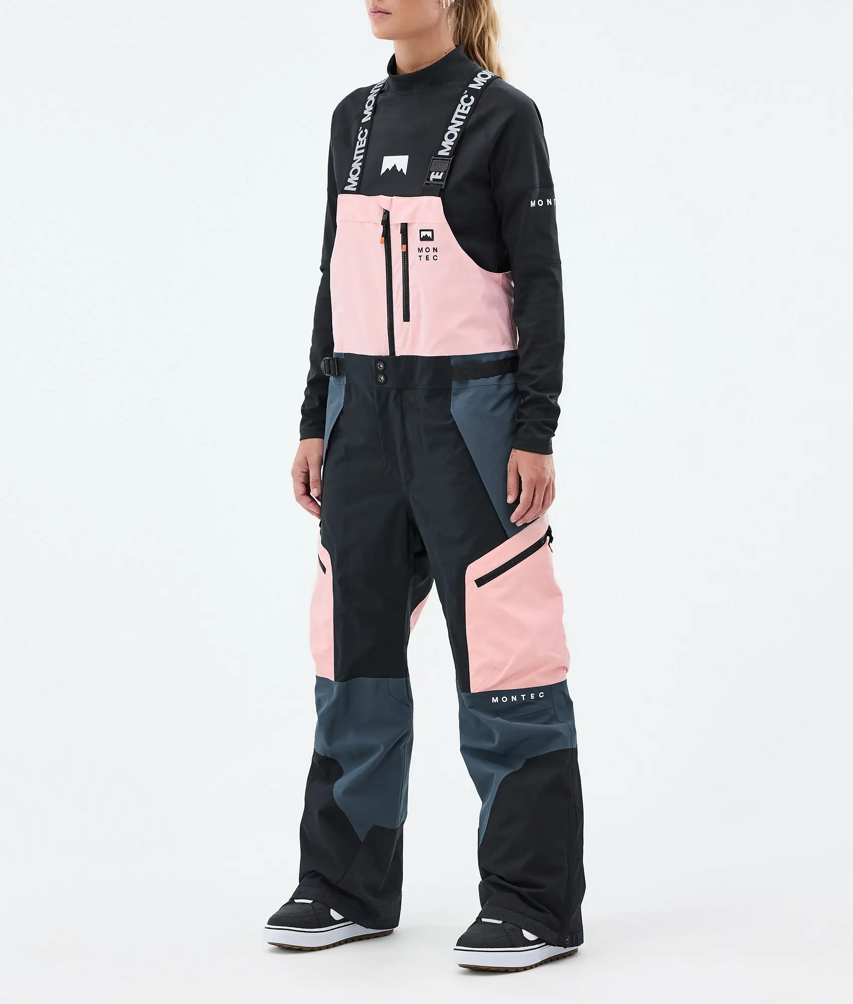 Dozer W Snowboard Pants Women Soft Pink/Black/Metal Blue