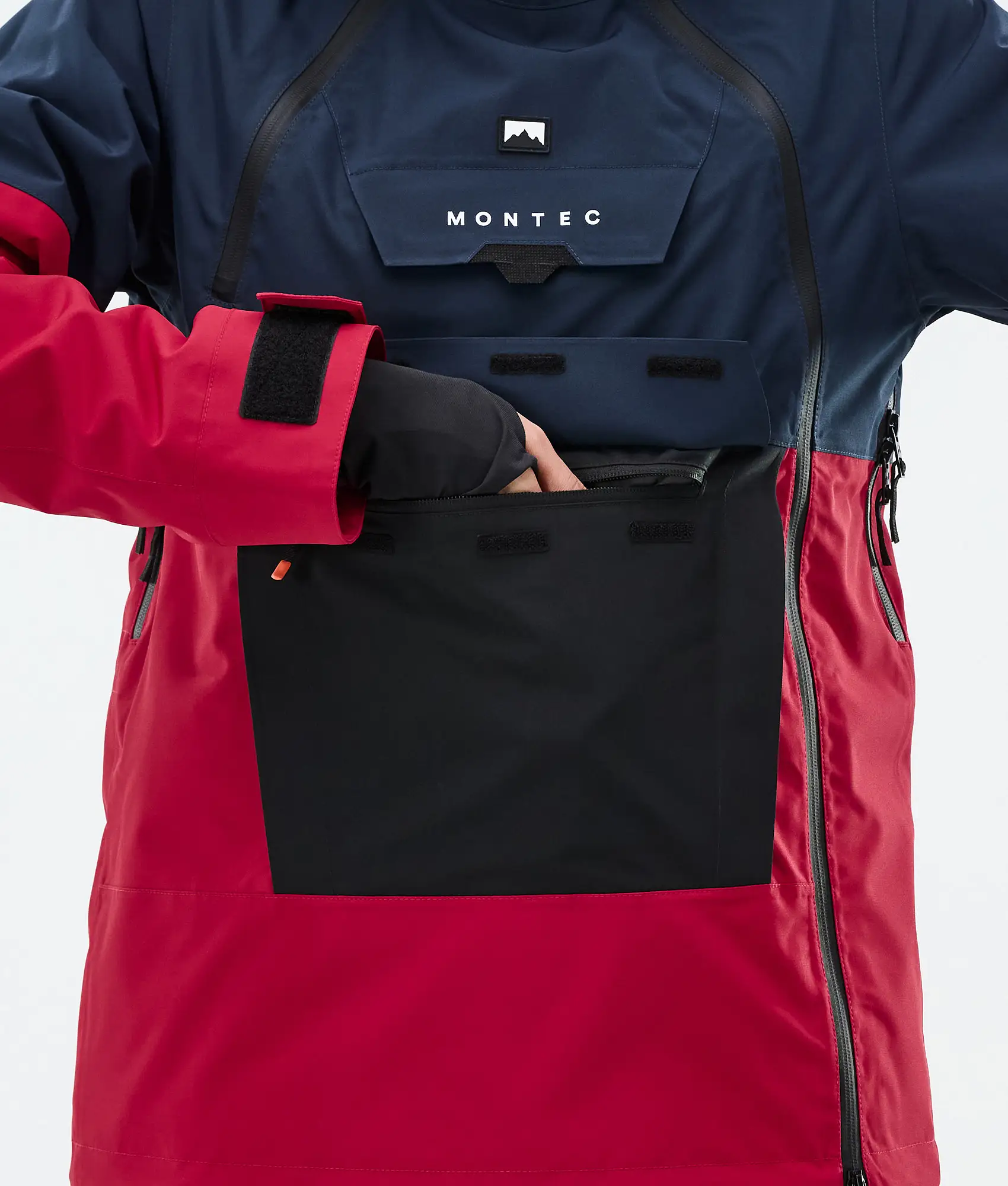 Doom W Snowboard Jacket Women Dark Blue/Black/Deep Red