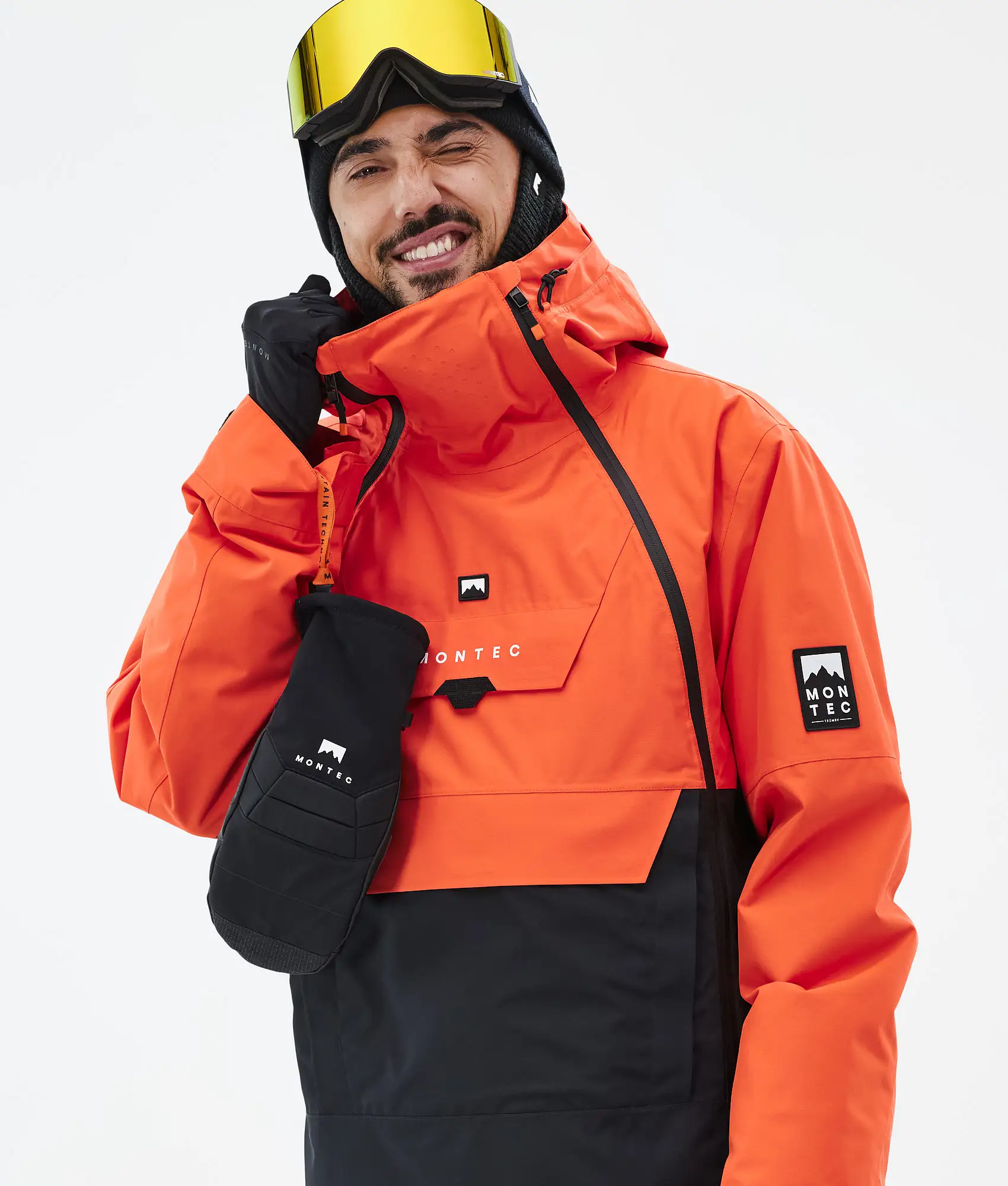 Doom Ski Jacket Men Orange/Black