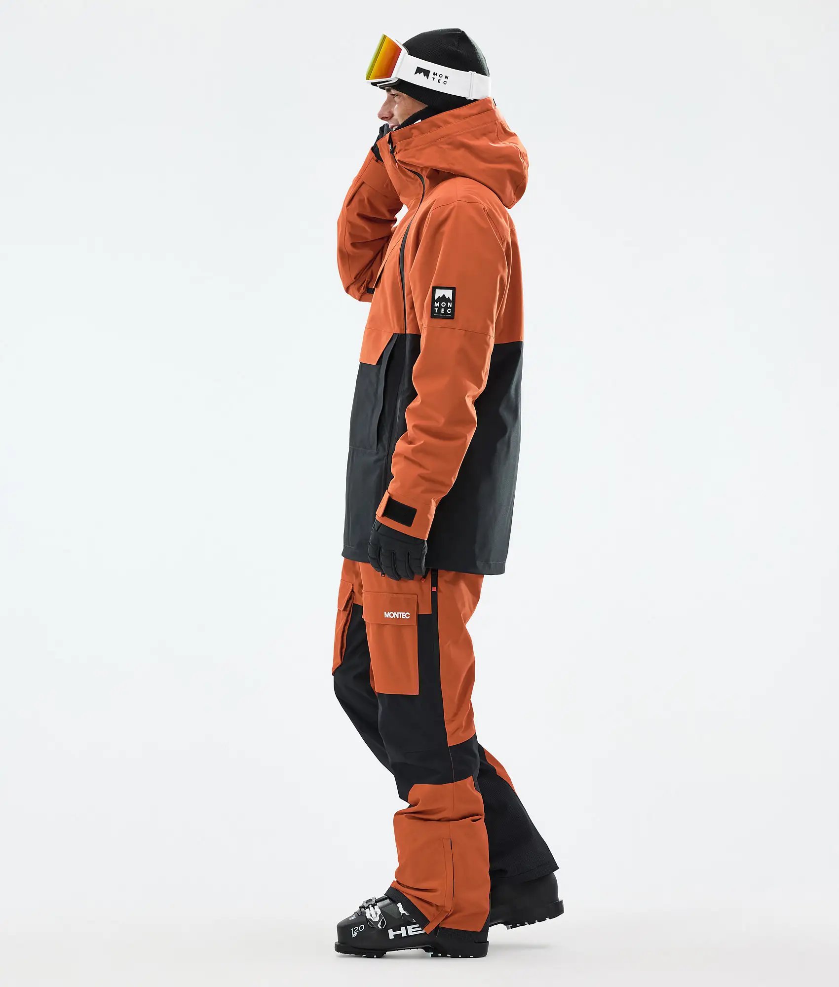 Doom Ski Jacket Men Burned Orange/Black