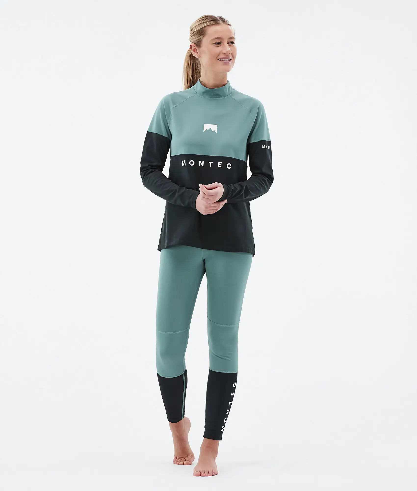 Alpha W Base Layer Top Women Atlantic/Black