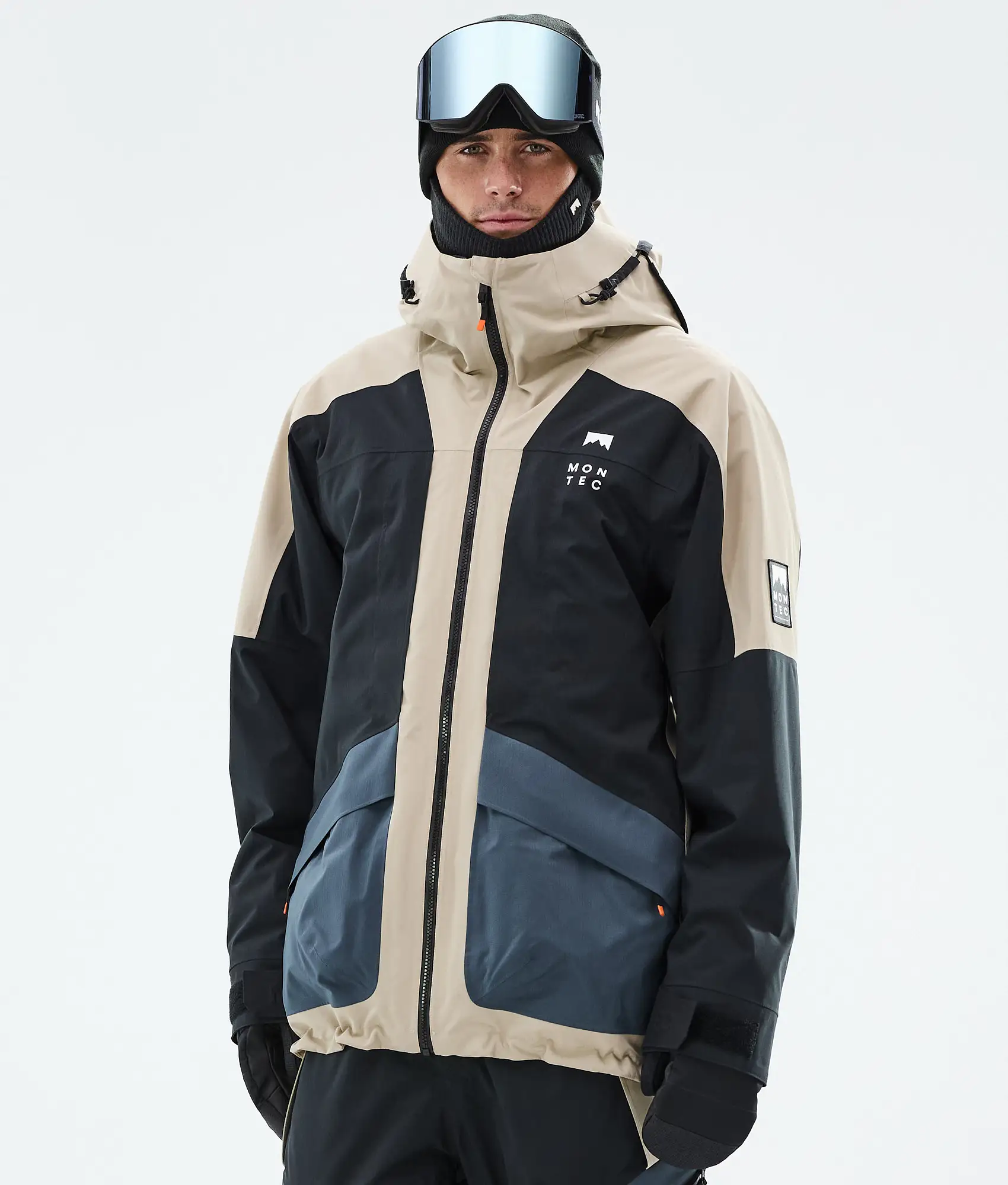 Morpheus Ski Jacket Men Sand/Black/Metal Blue