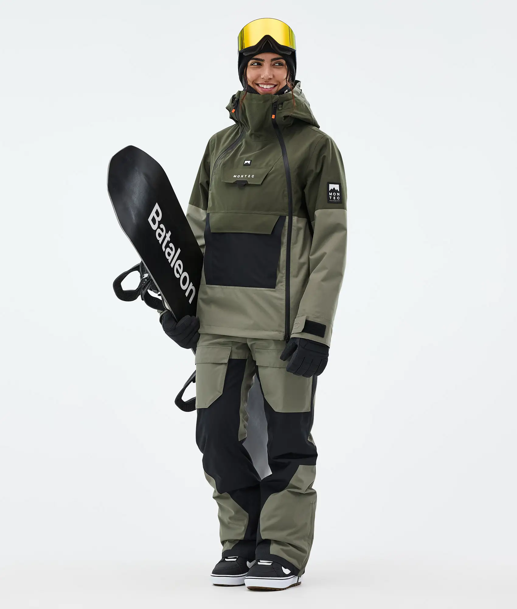 Doom W Snowboard Jacket Women Olive Green/Black/Greenish