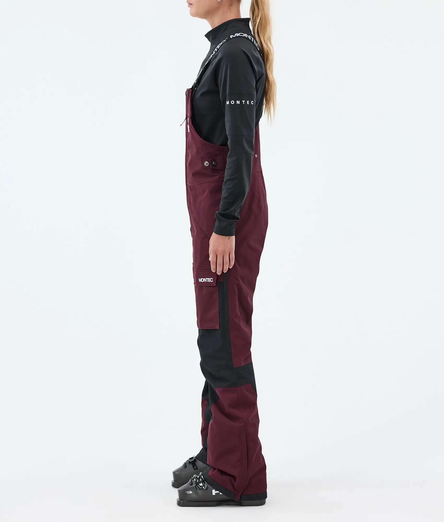 Fawk W Ski Pants Women Burgundy/Black