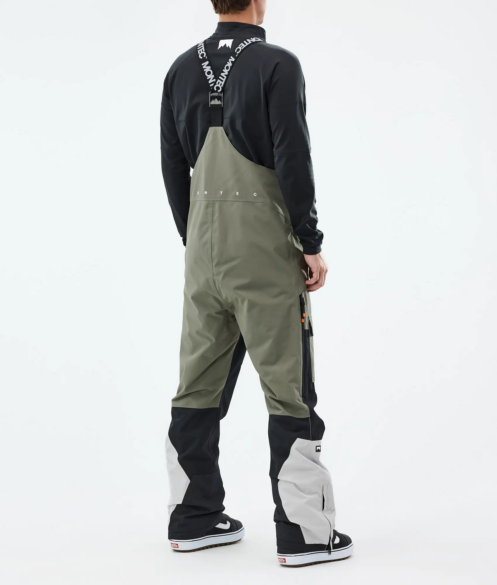 Fawk Snowboard Pants Men Greenish/Black/Light Grey